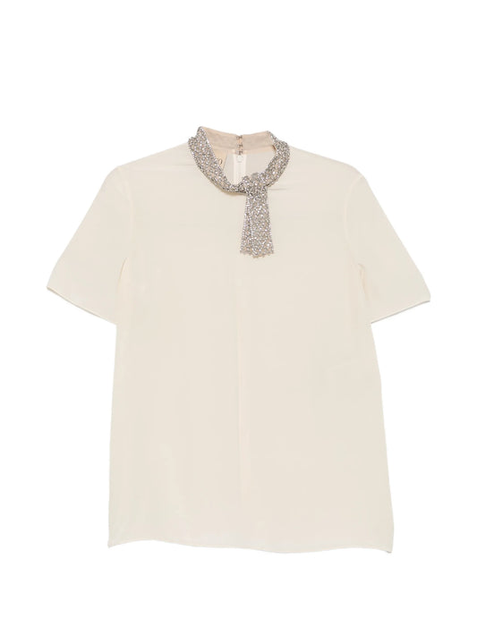 crystal-embellished blouse