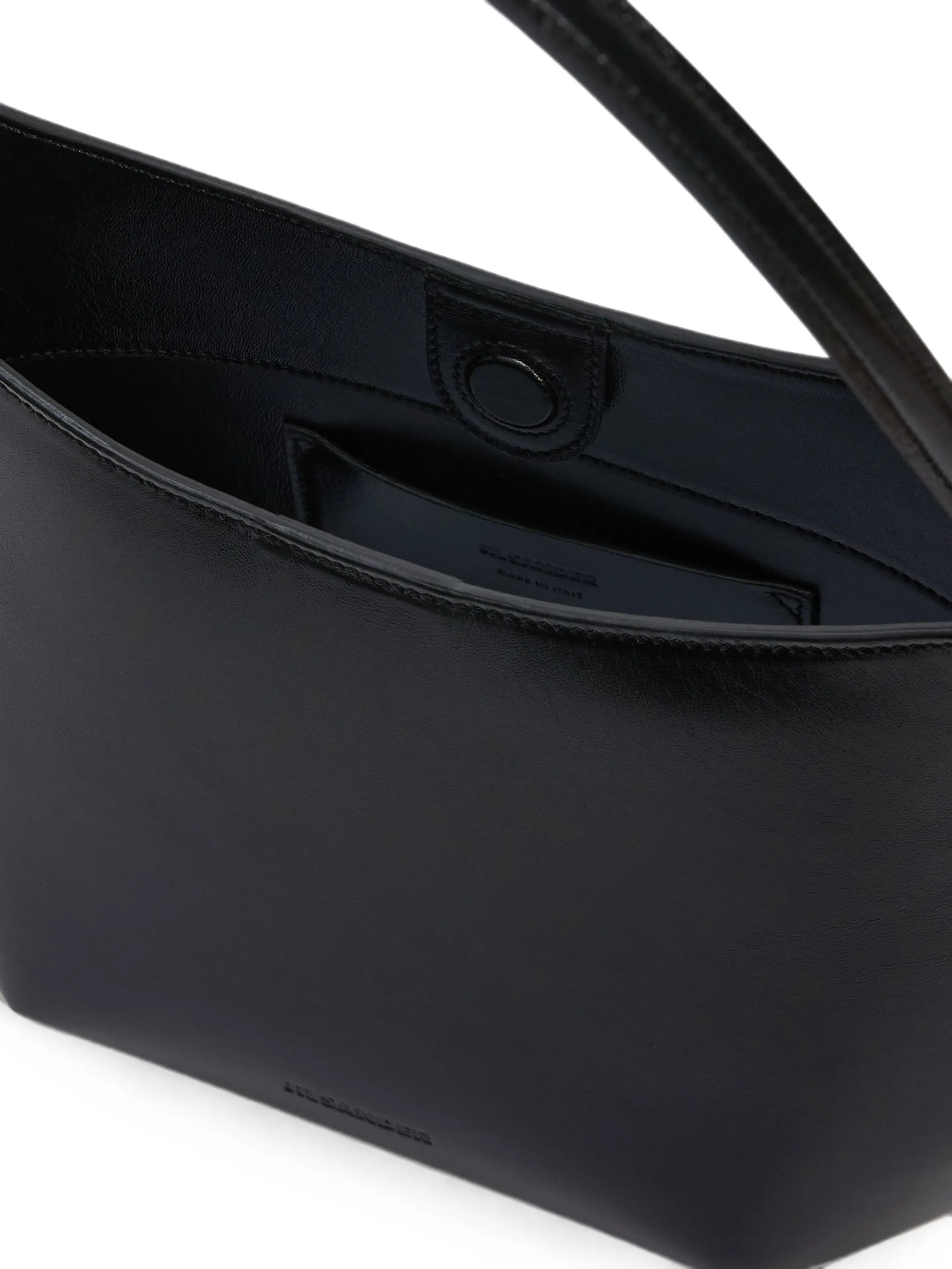 Kante angular leather shoulder bag