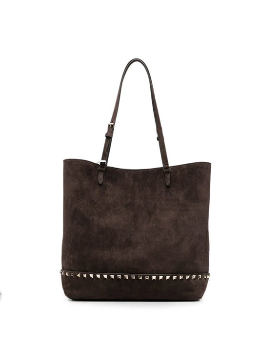 Rockstud suede tote bag