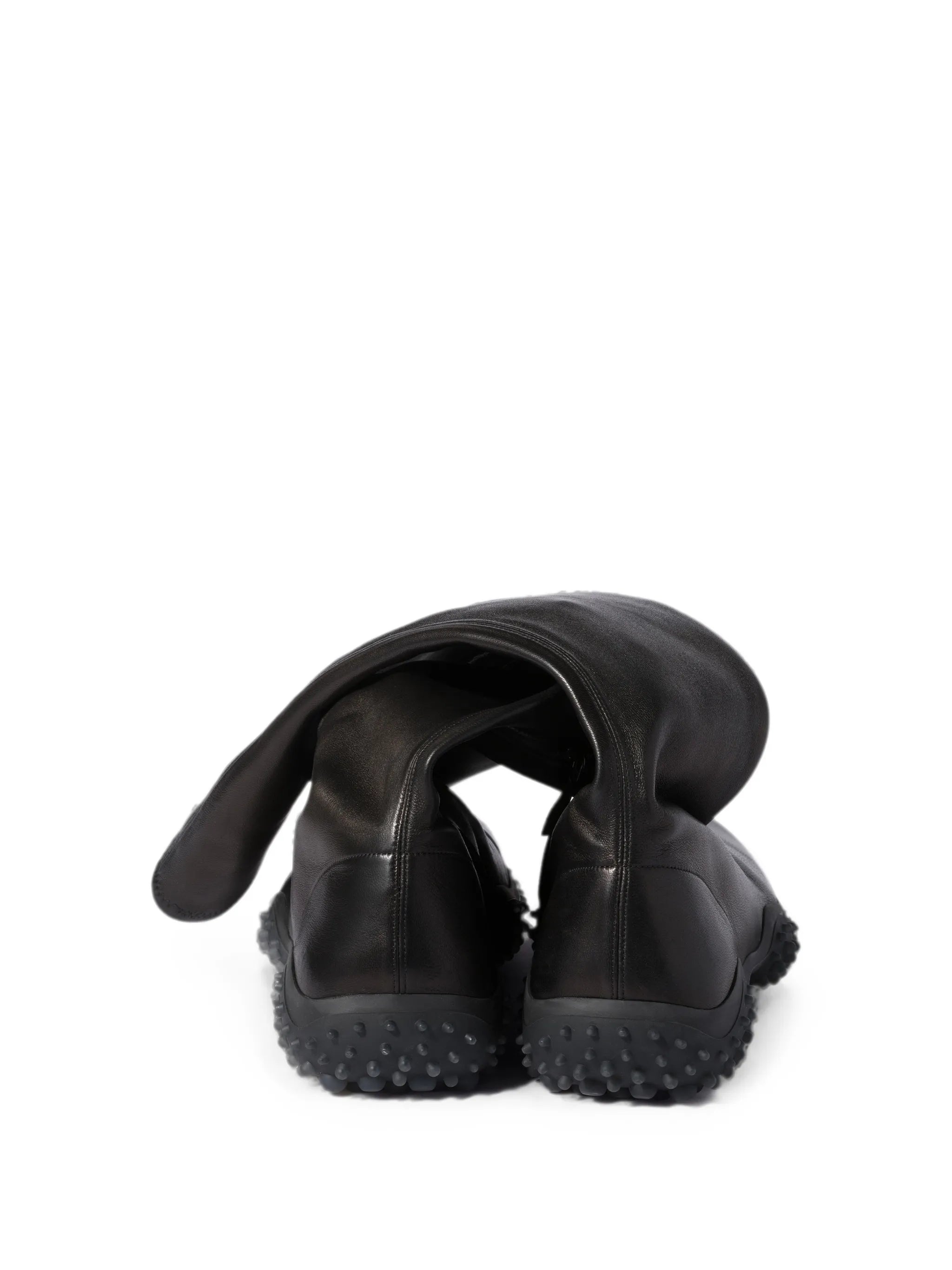 stretch nappa leather boots