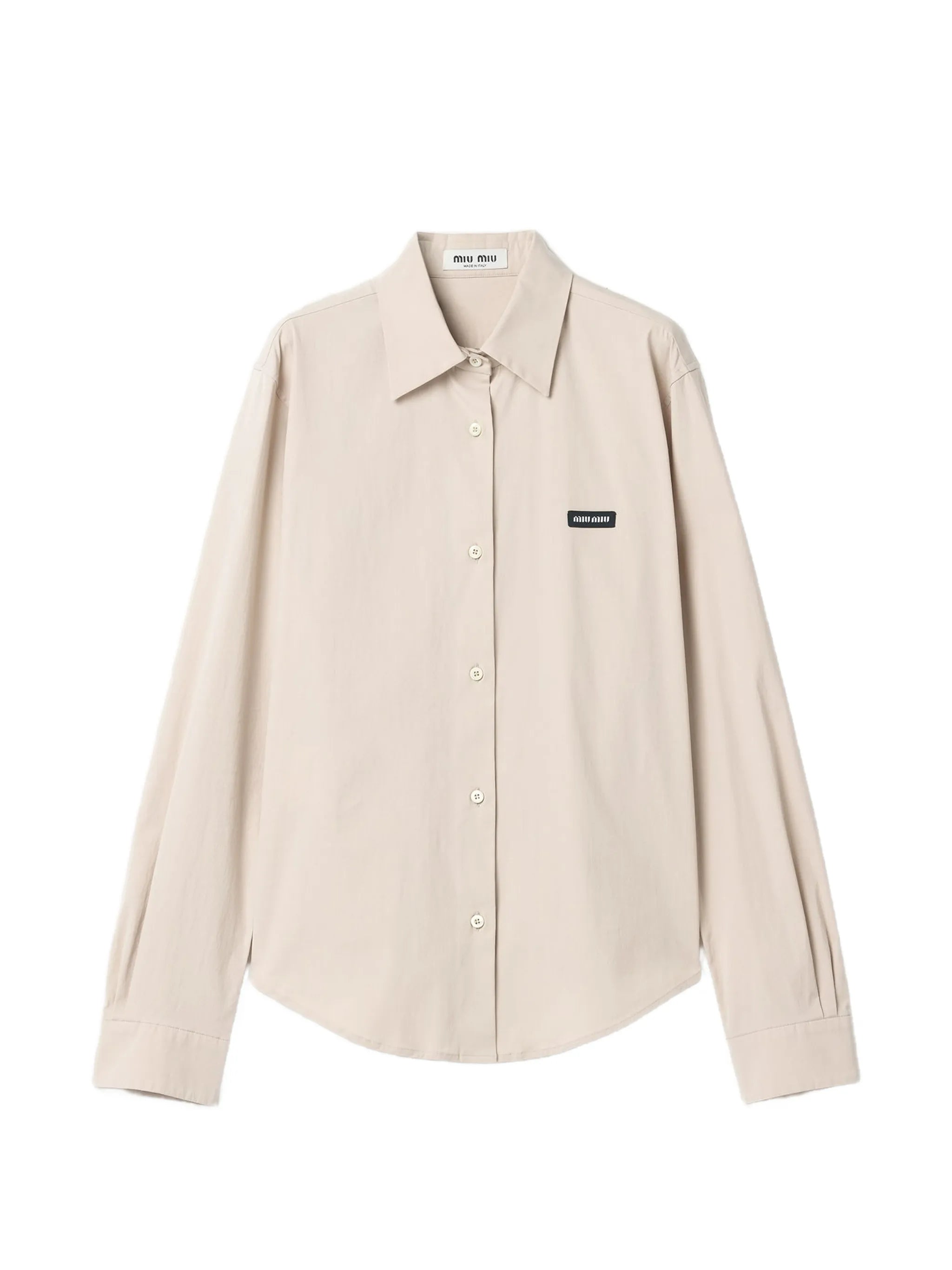 stretch-poplin shirt