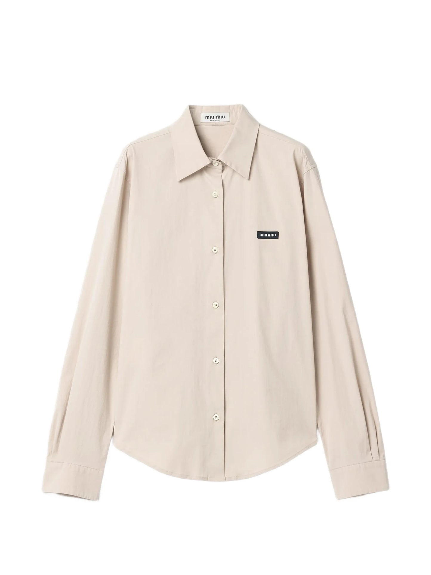 stretch-poplin shirt