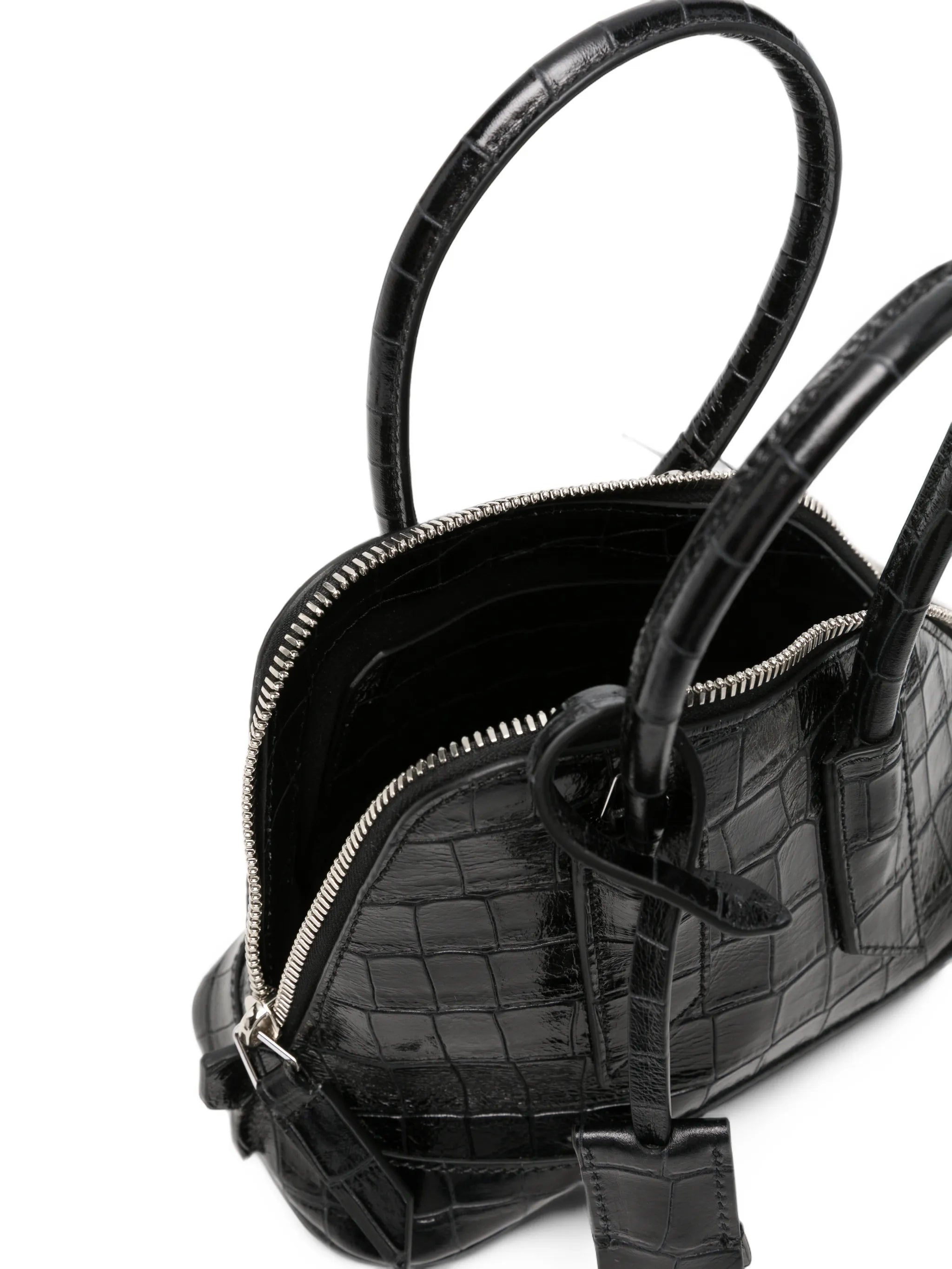 mini Sant Ambroeus croc-effect tote bag