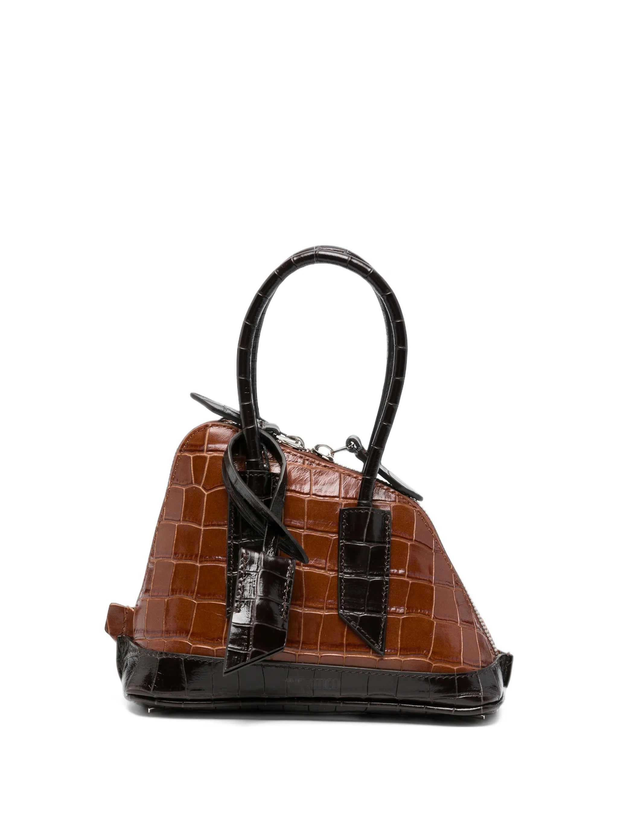 mini Sant Ambroeus croc-effect tote bag