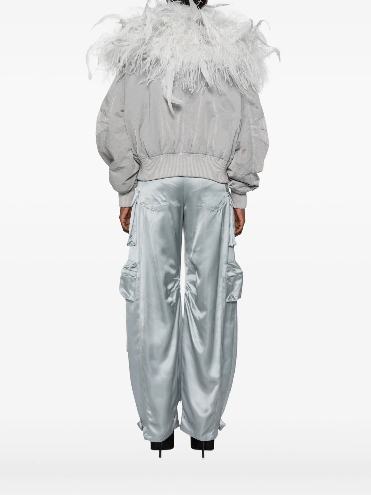 Superattico10 feather bomber jacket