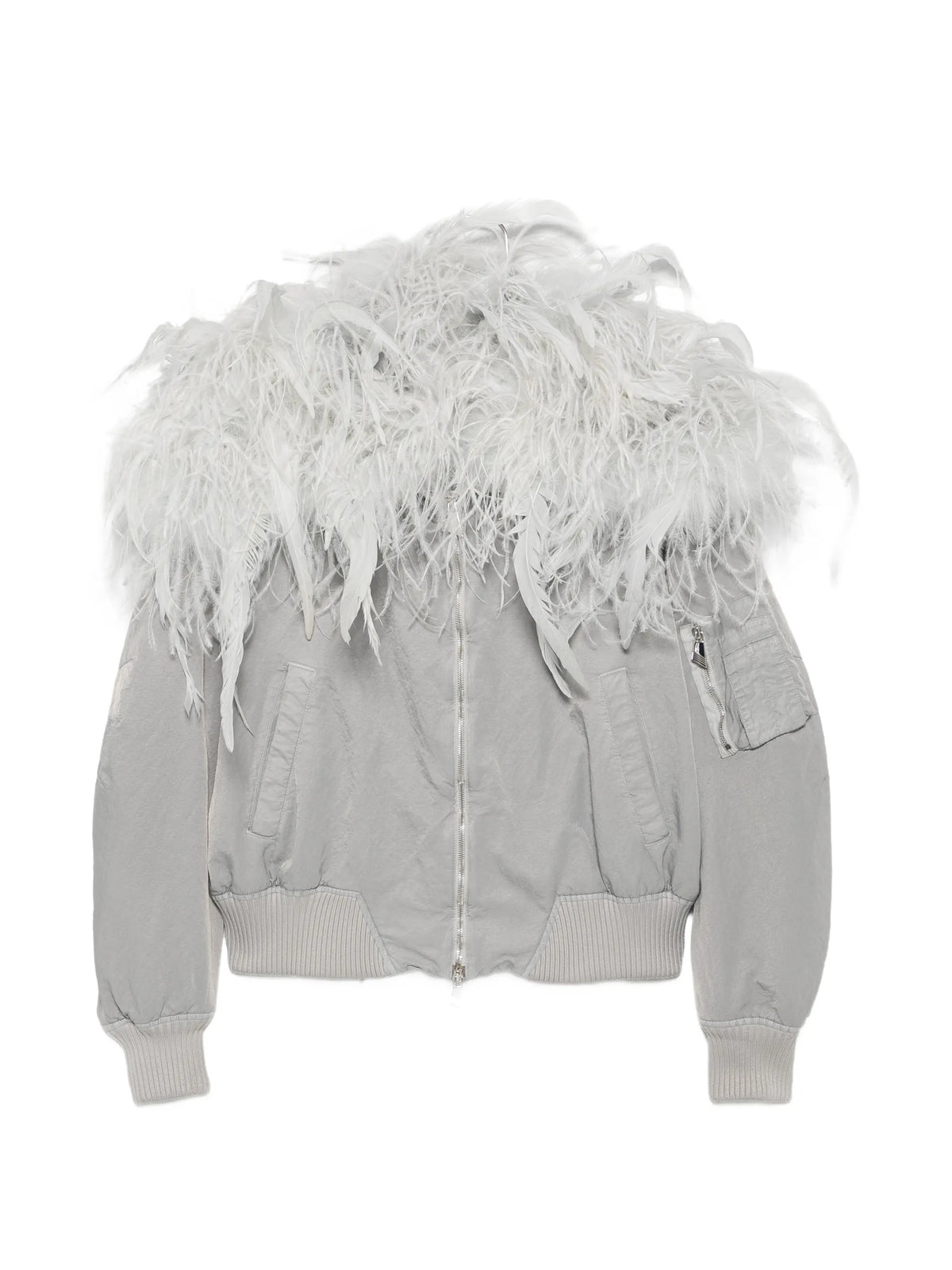 Superattico10 feather bomber jacket