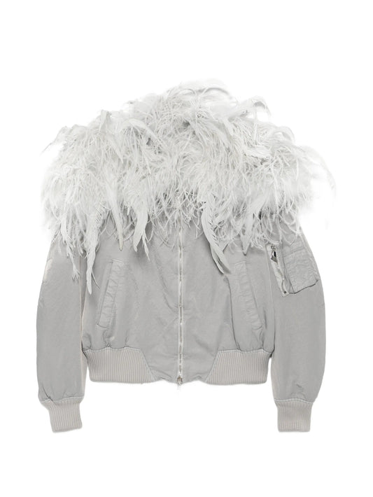 Superattico10 feather bomber jacket