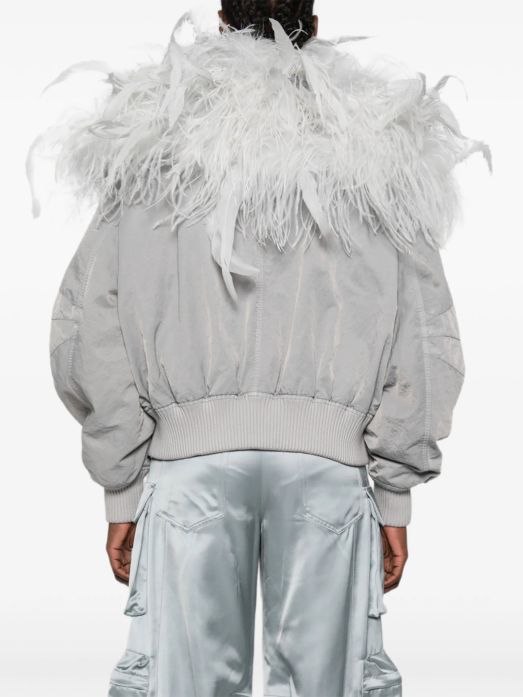 Superattico10 feather bomber jacket