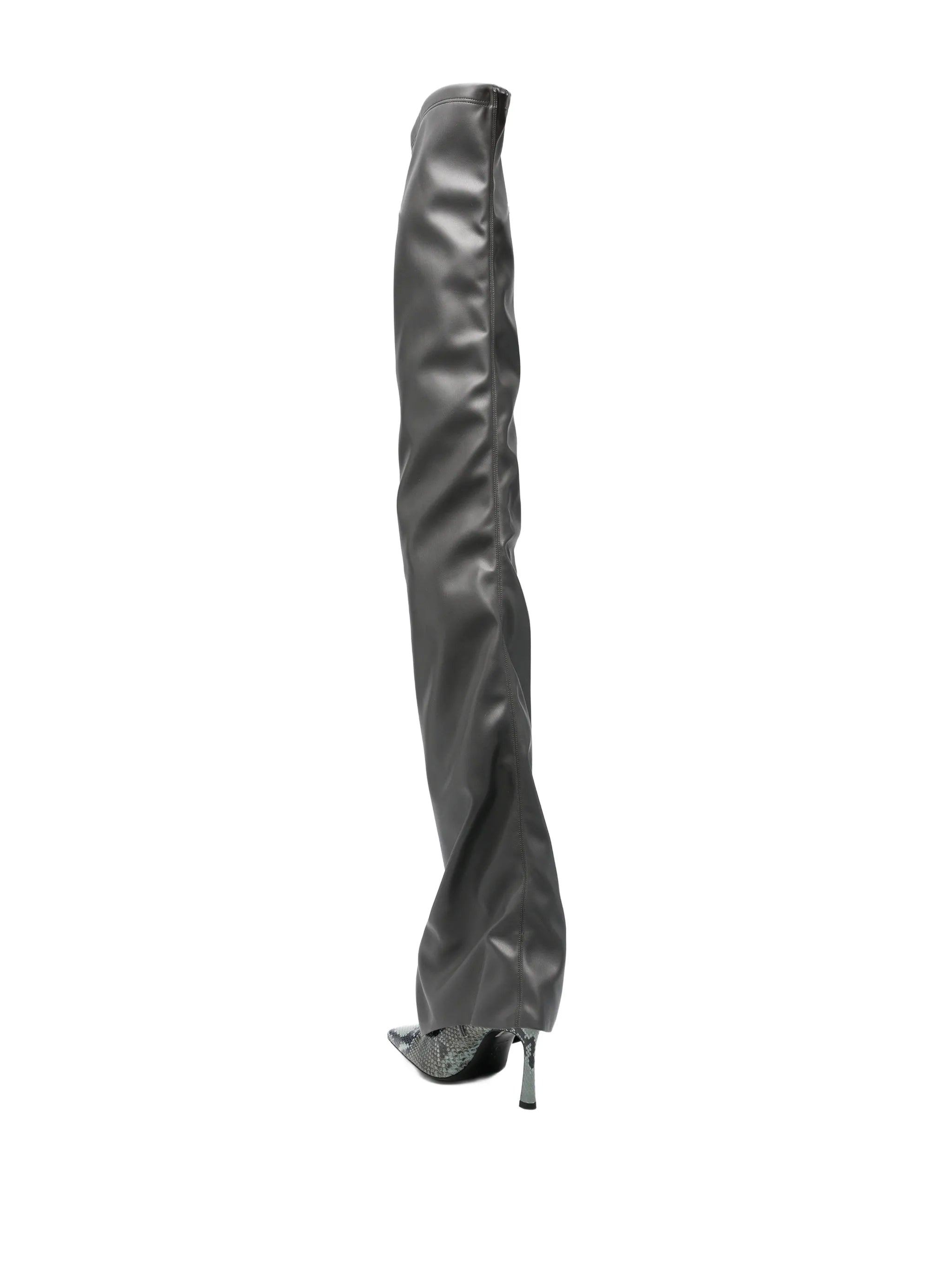 Robin snakeskin-effect boots