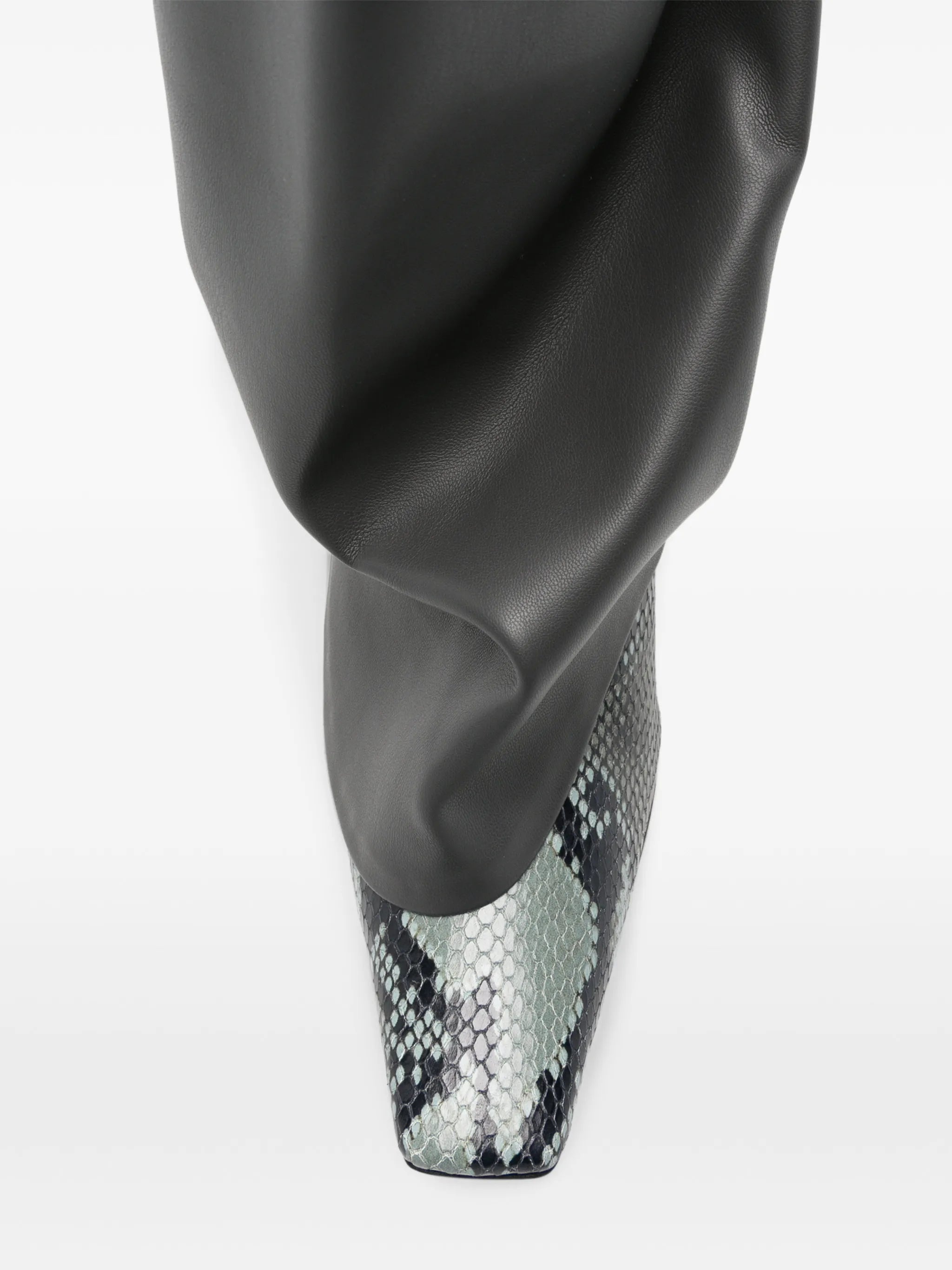 Robin snakeskin-effect boots