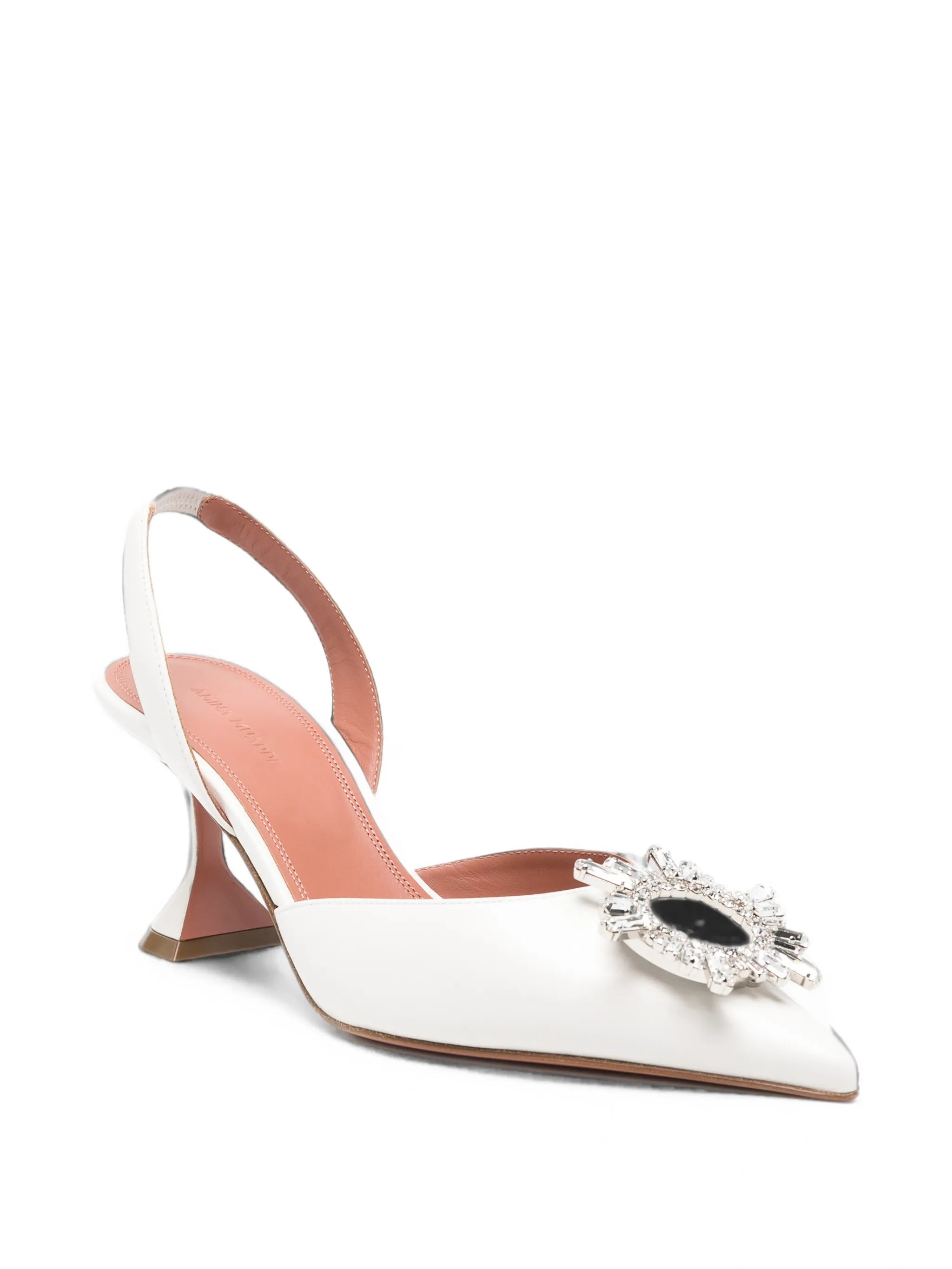 Begum crystal-embellished slingback pumps