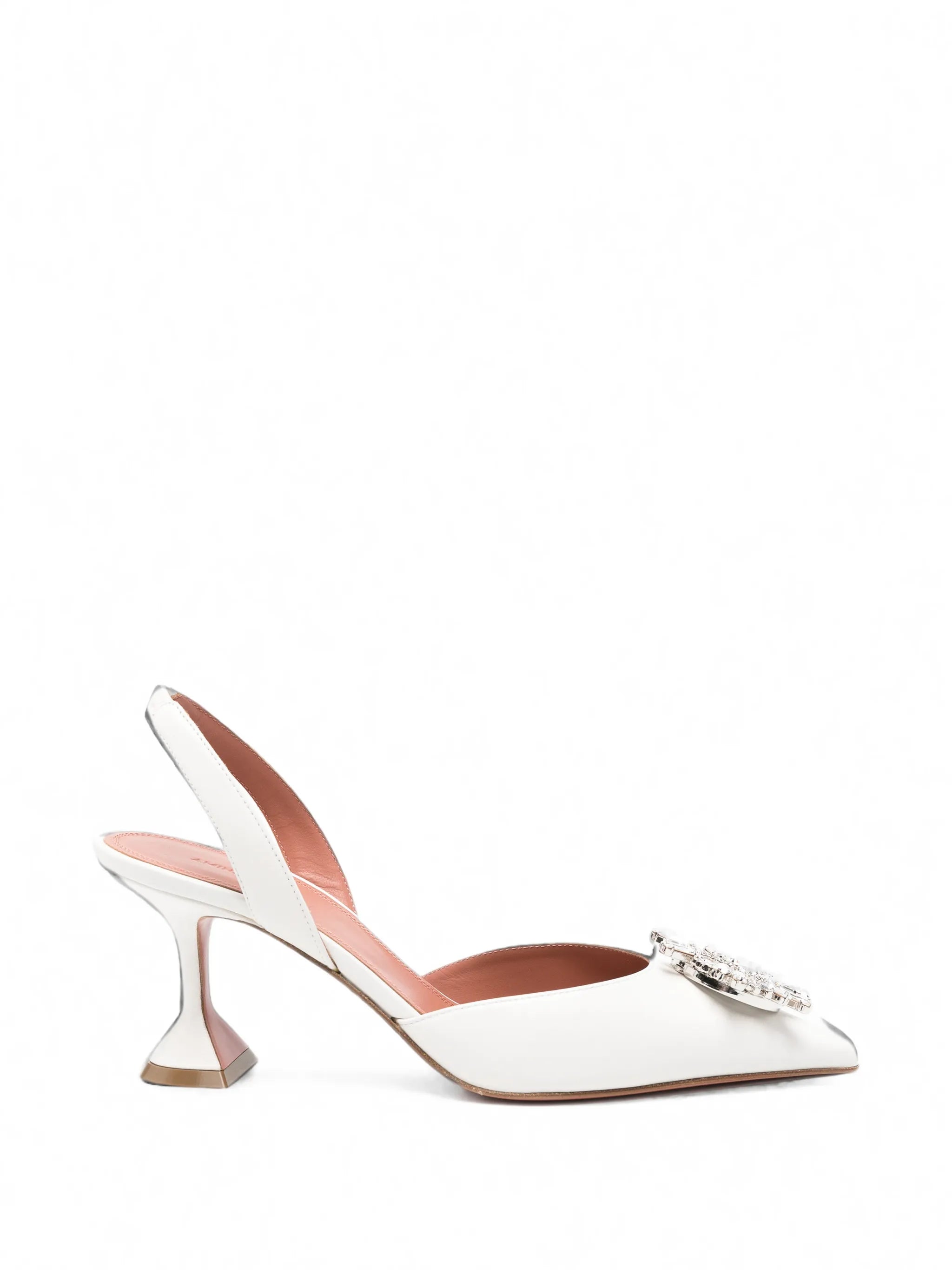 Begum crystal-embellished slingback pumps