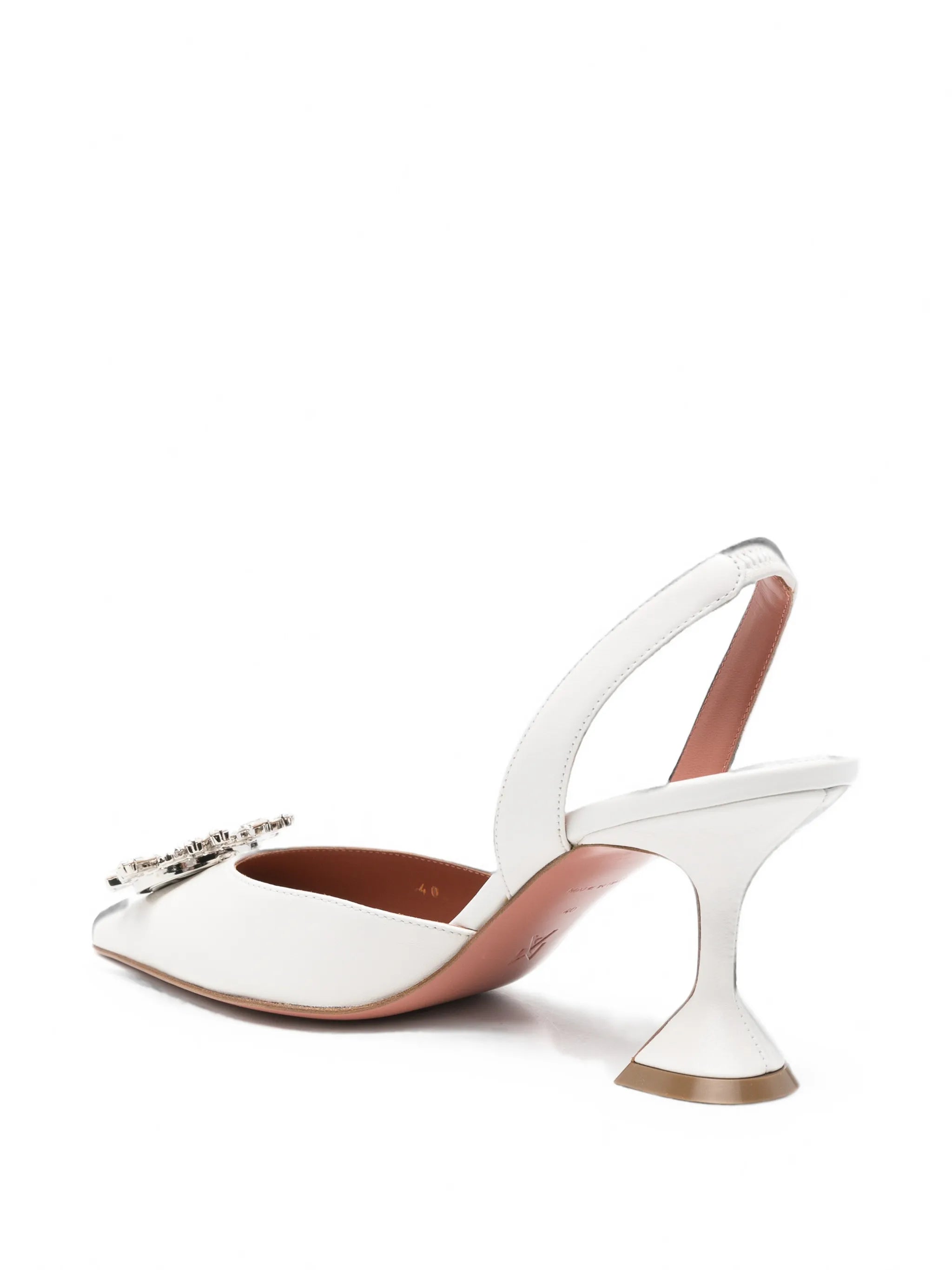 Begum crystal-embellished slingback pumps