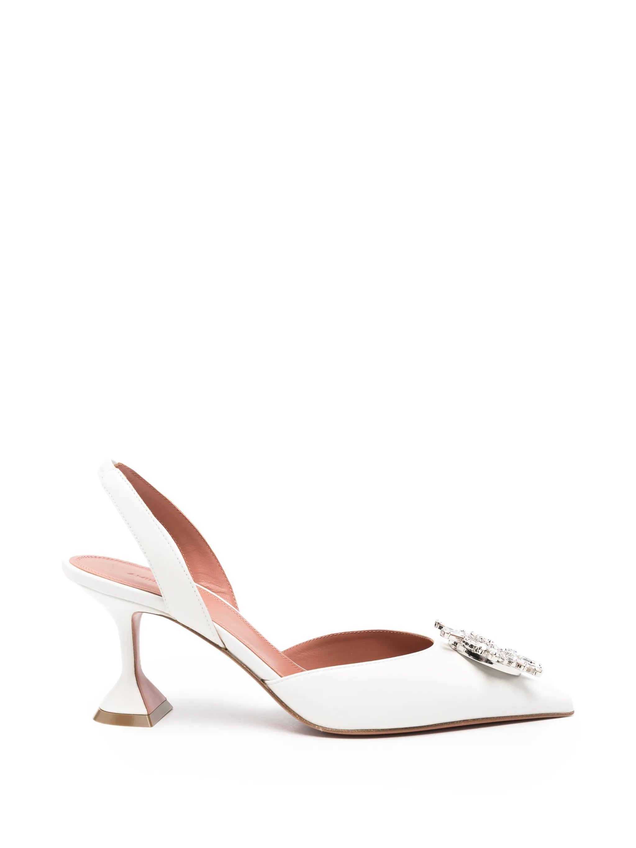 Begum crystal-embellished slingback pumps