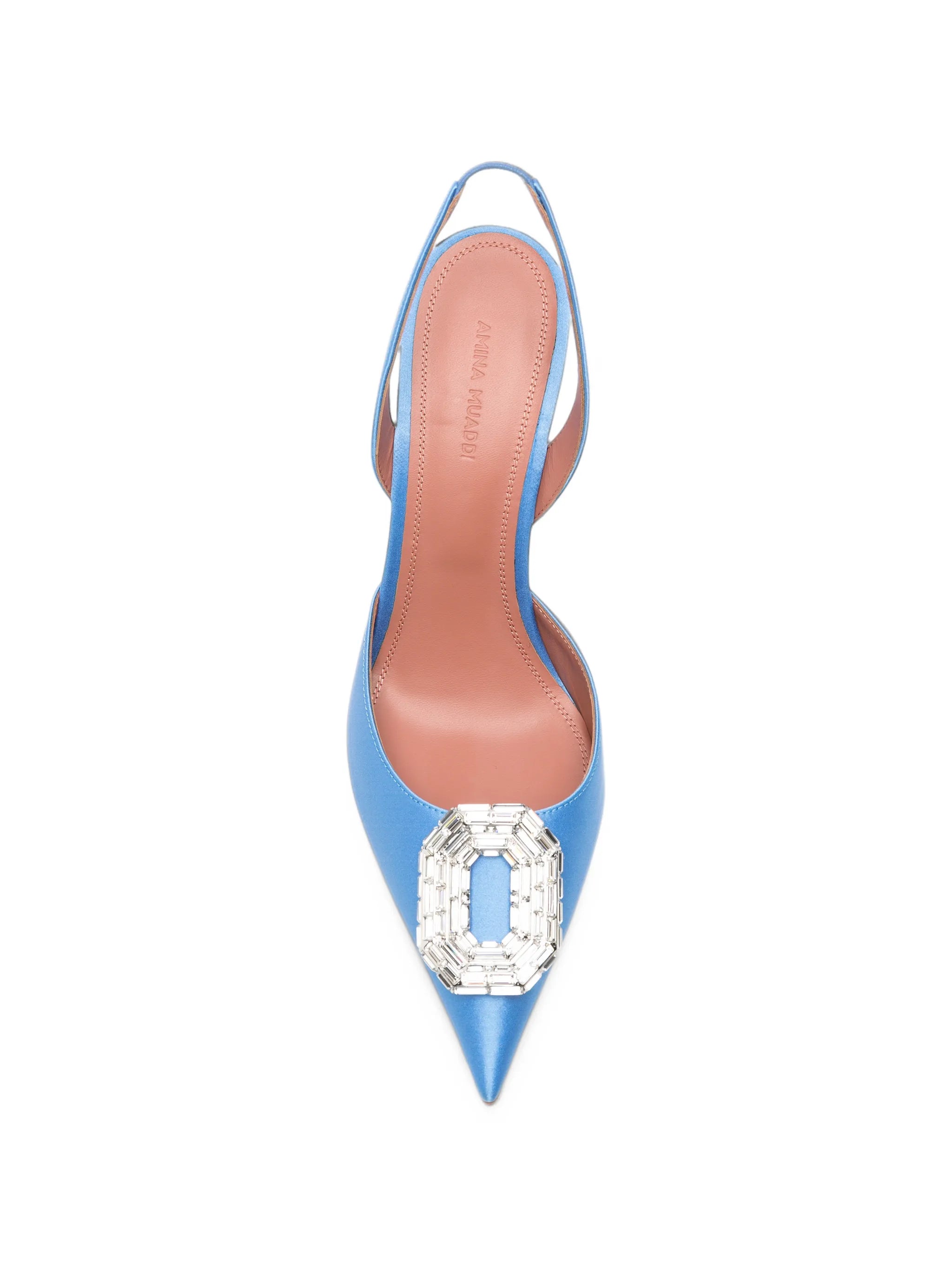 Camelia crystal-embellished slingback pumps