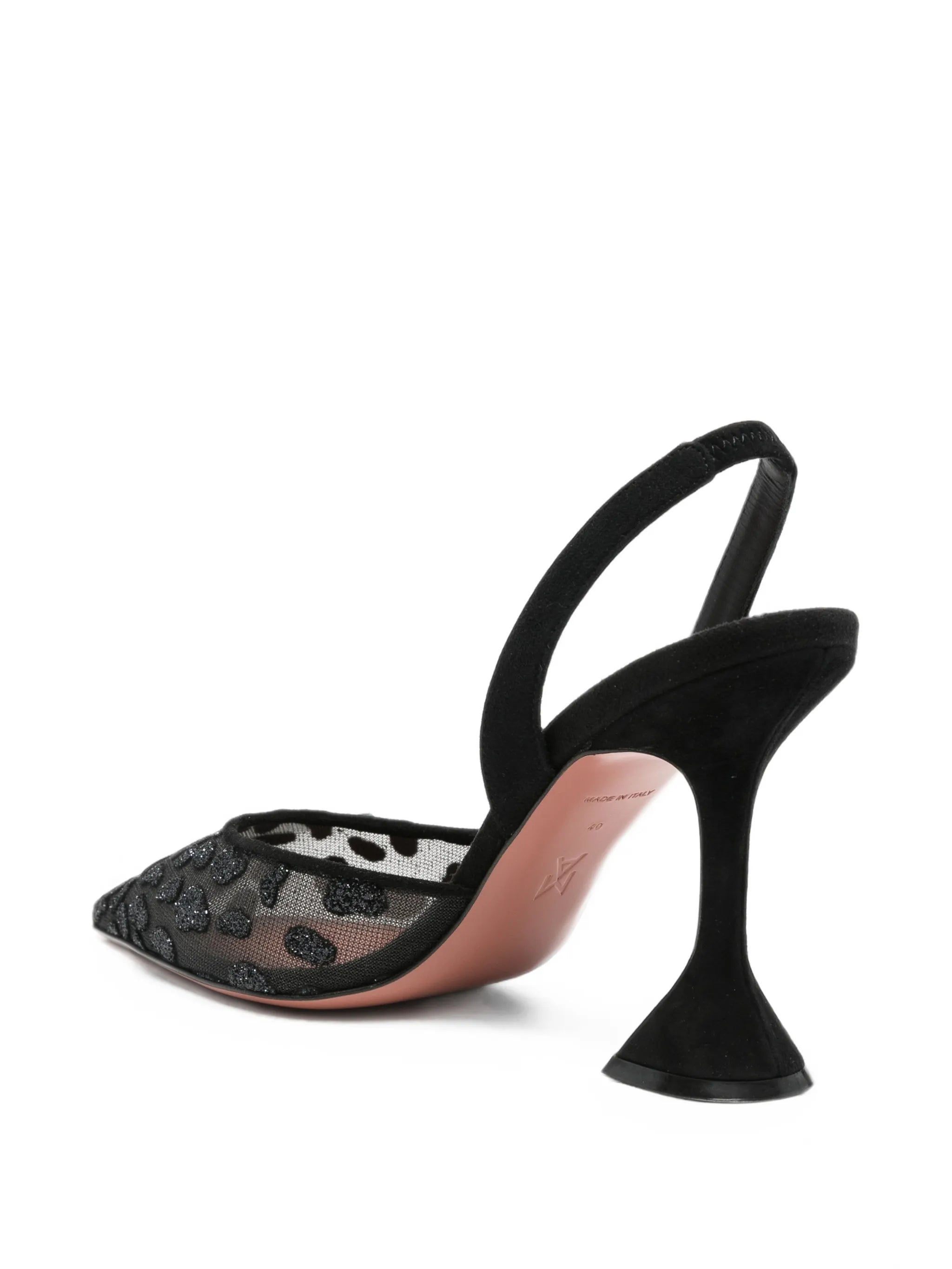 Holli leopard-print mesh pumps