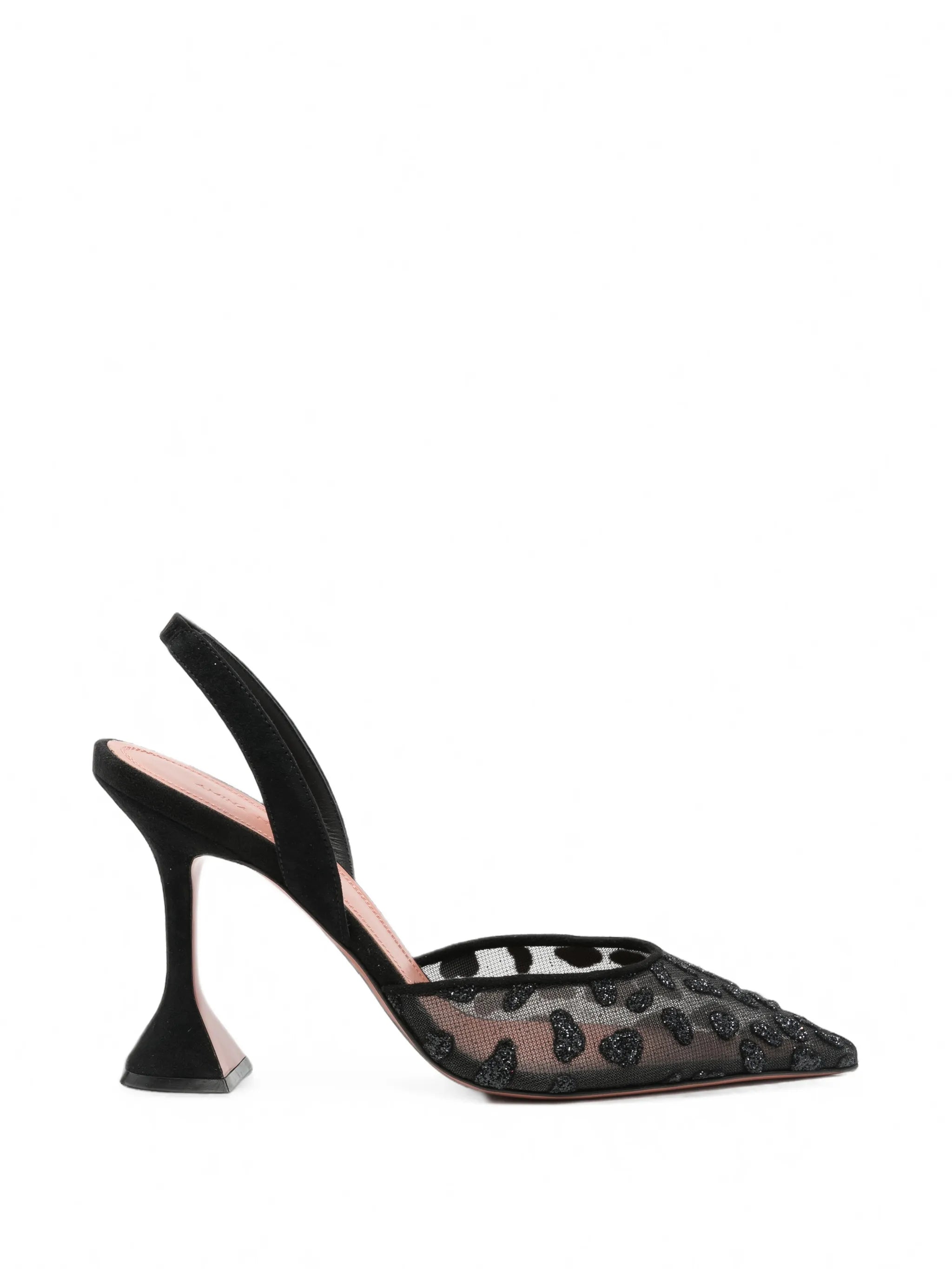 Holli leopard-print mesh pumps