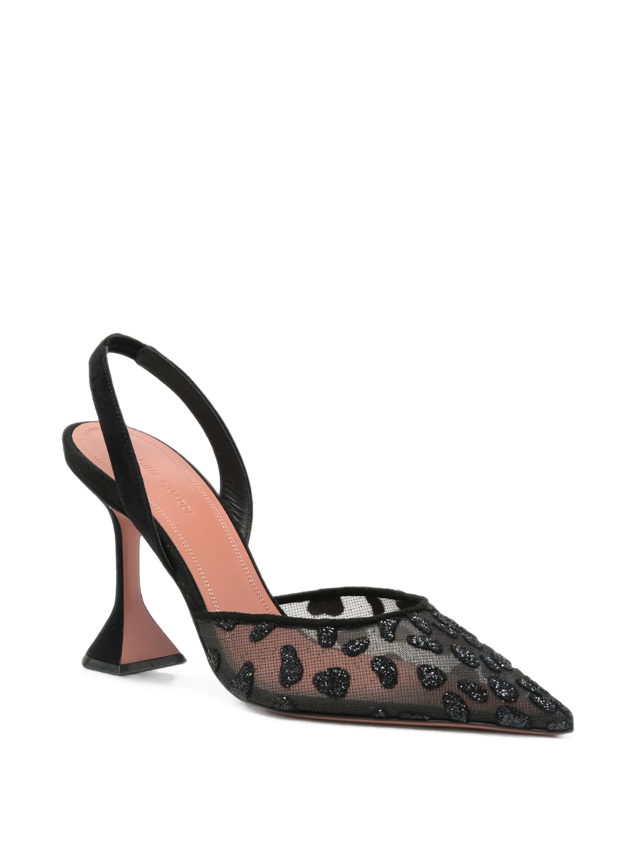 Holli leopard-print mesh pumps