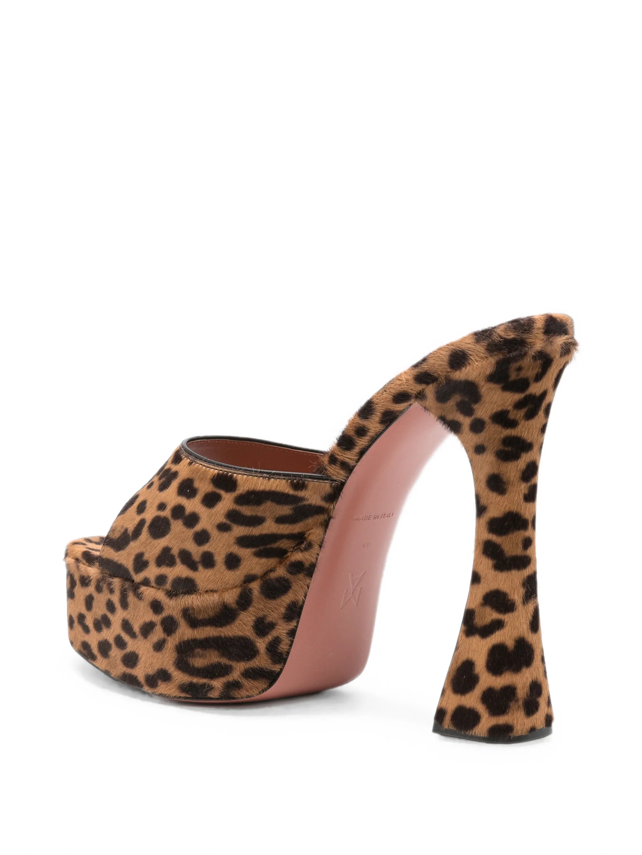 Dalida leopard-print platform mules
