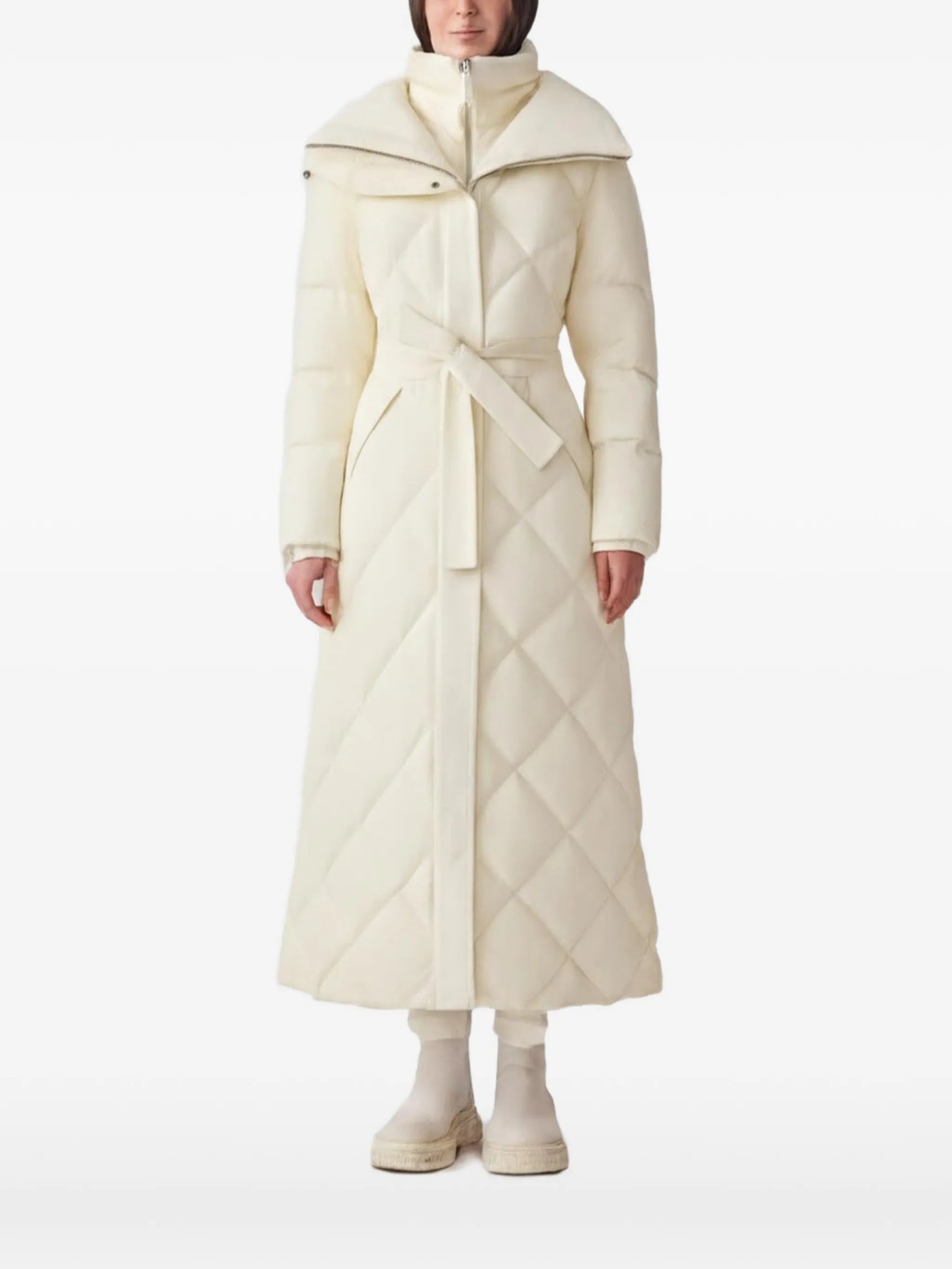 Laurella quilted belted coat
