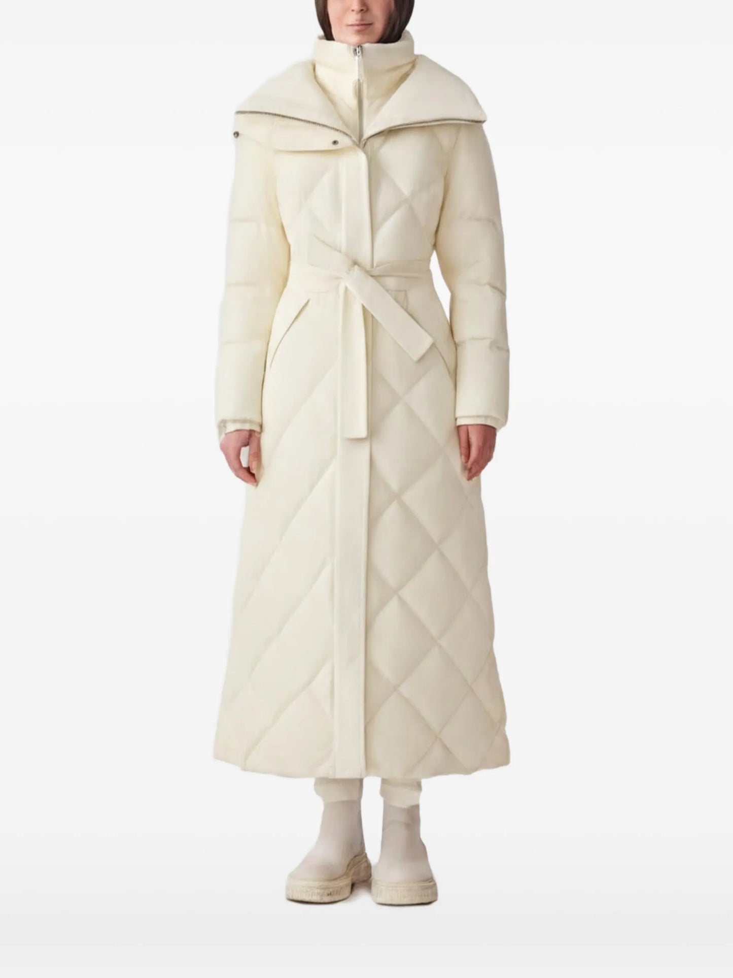Laurella quilted belted coat