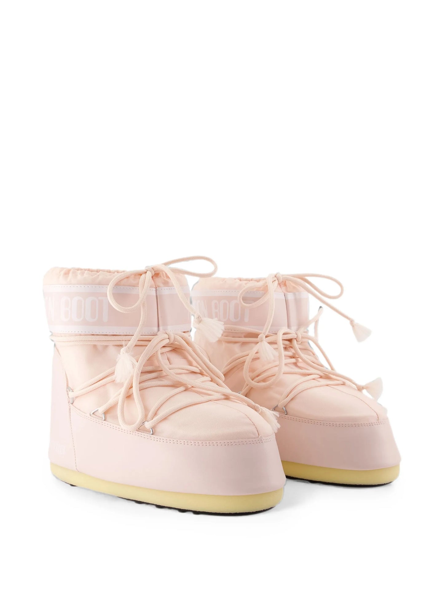 Icon low cream nylon boots