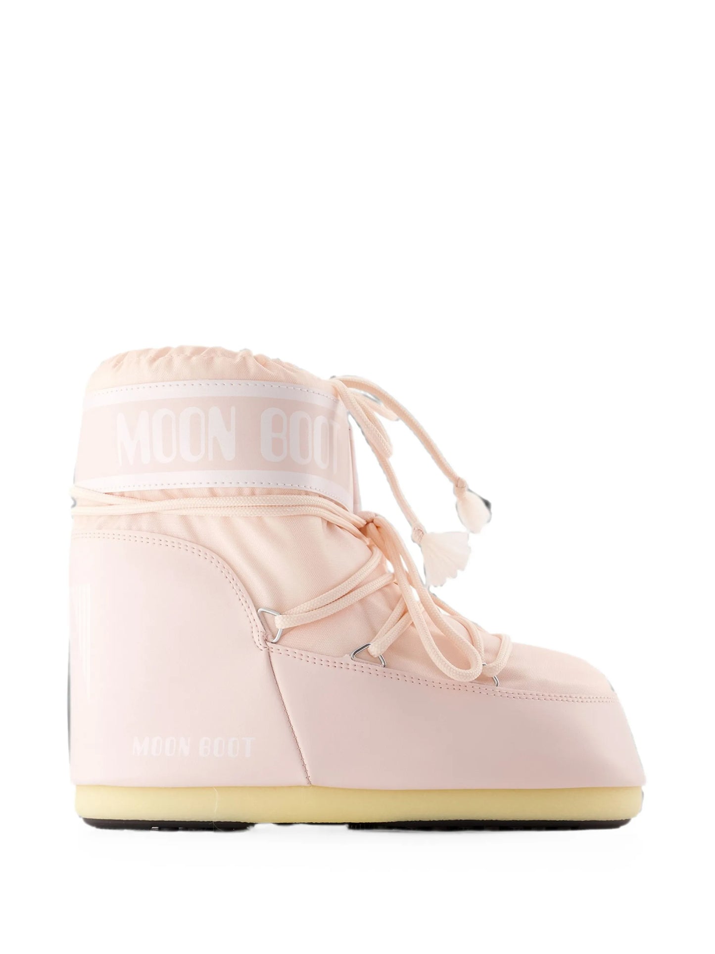 Icon low cream nylon boots