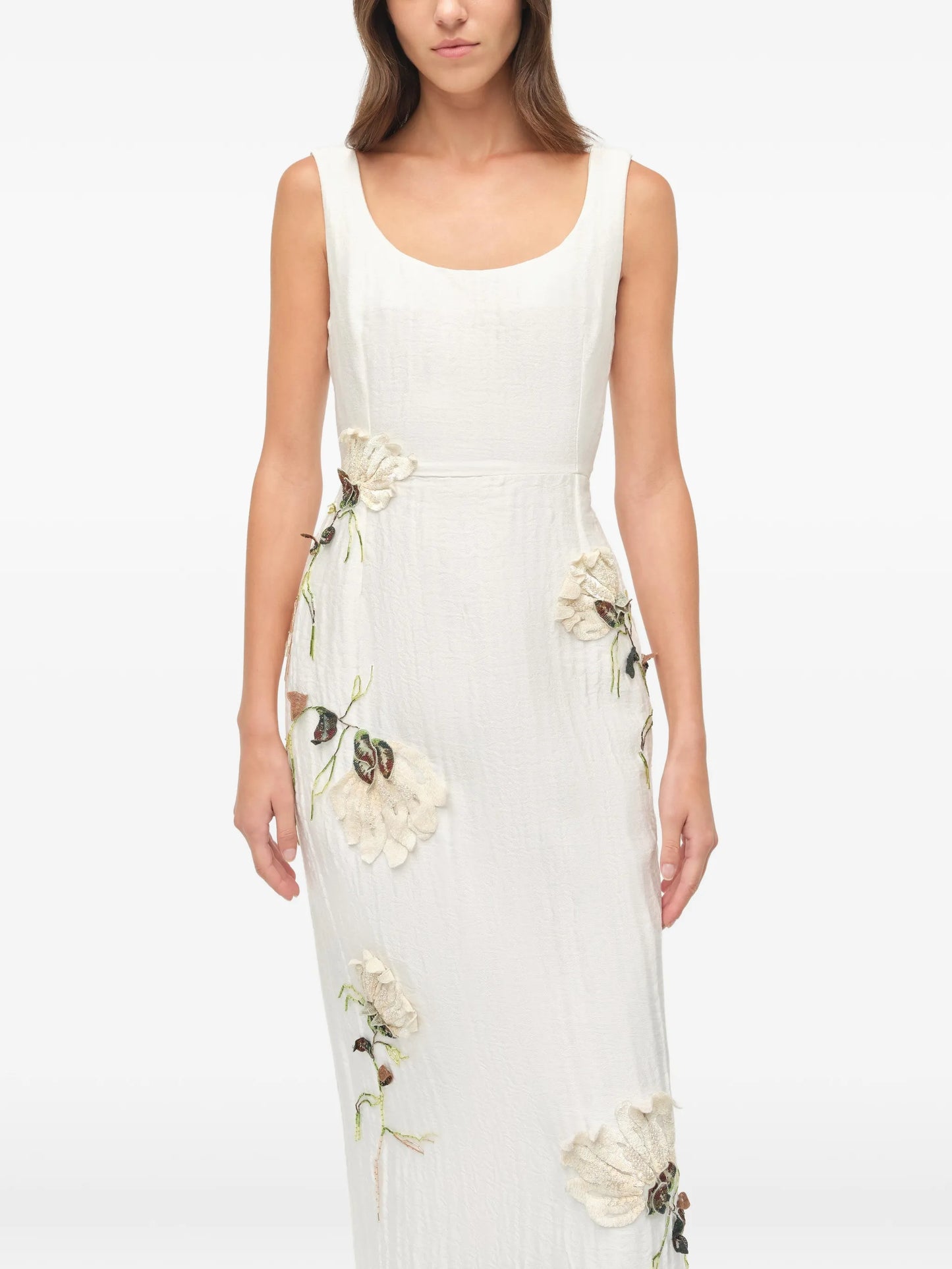 Lilibeth floral jacquard midi dress