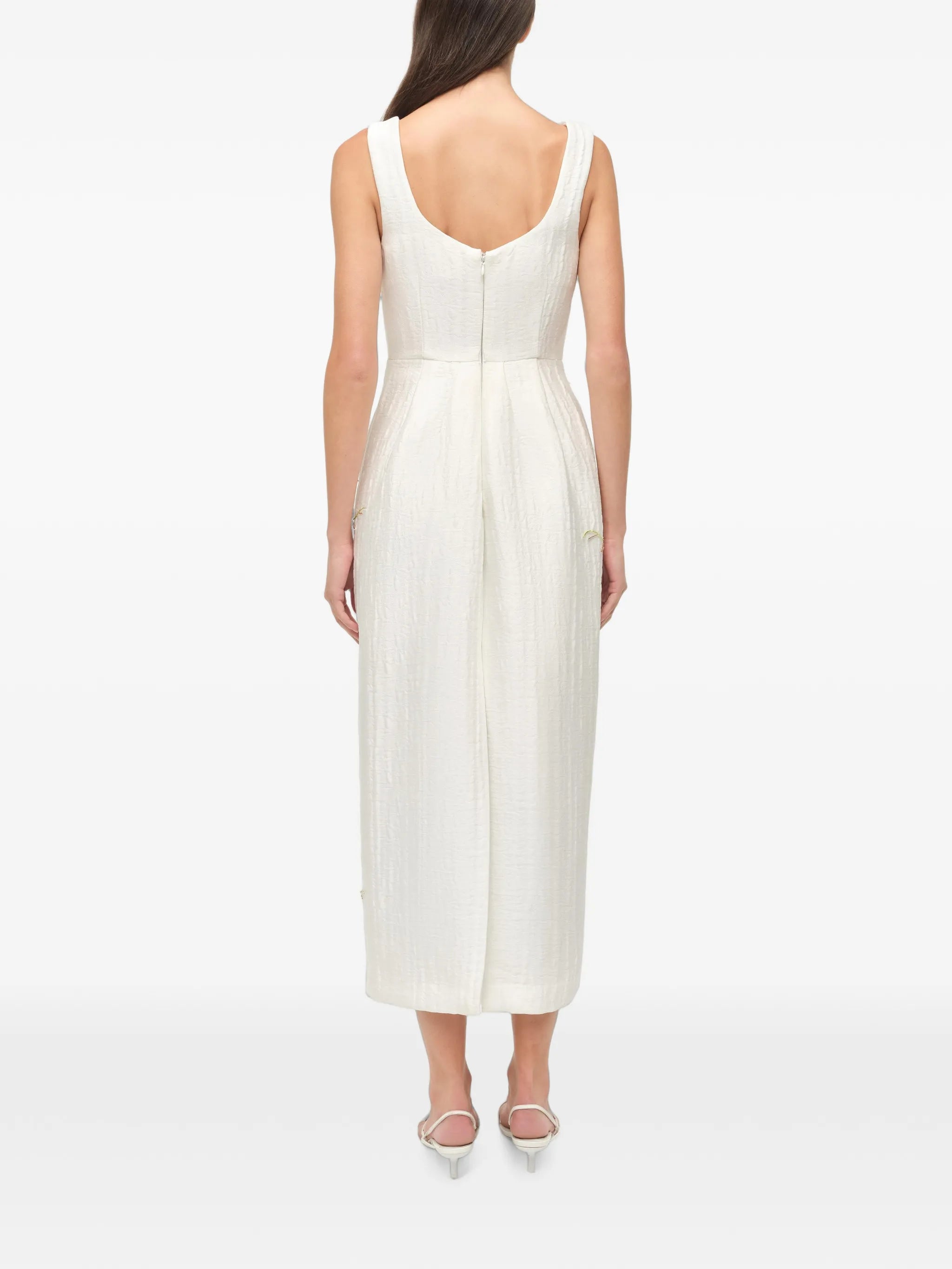 Lilibeth floral jacquard midi dress