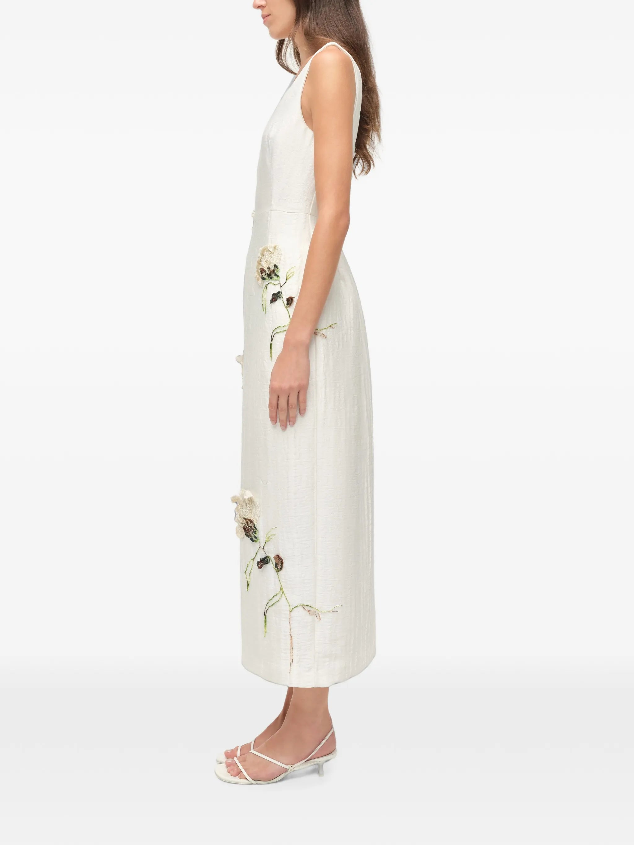 Lilibeth floral jacquard midi dress