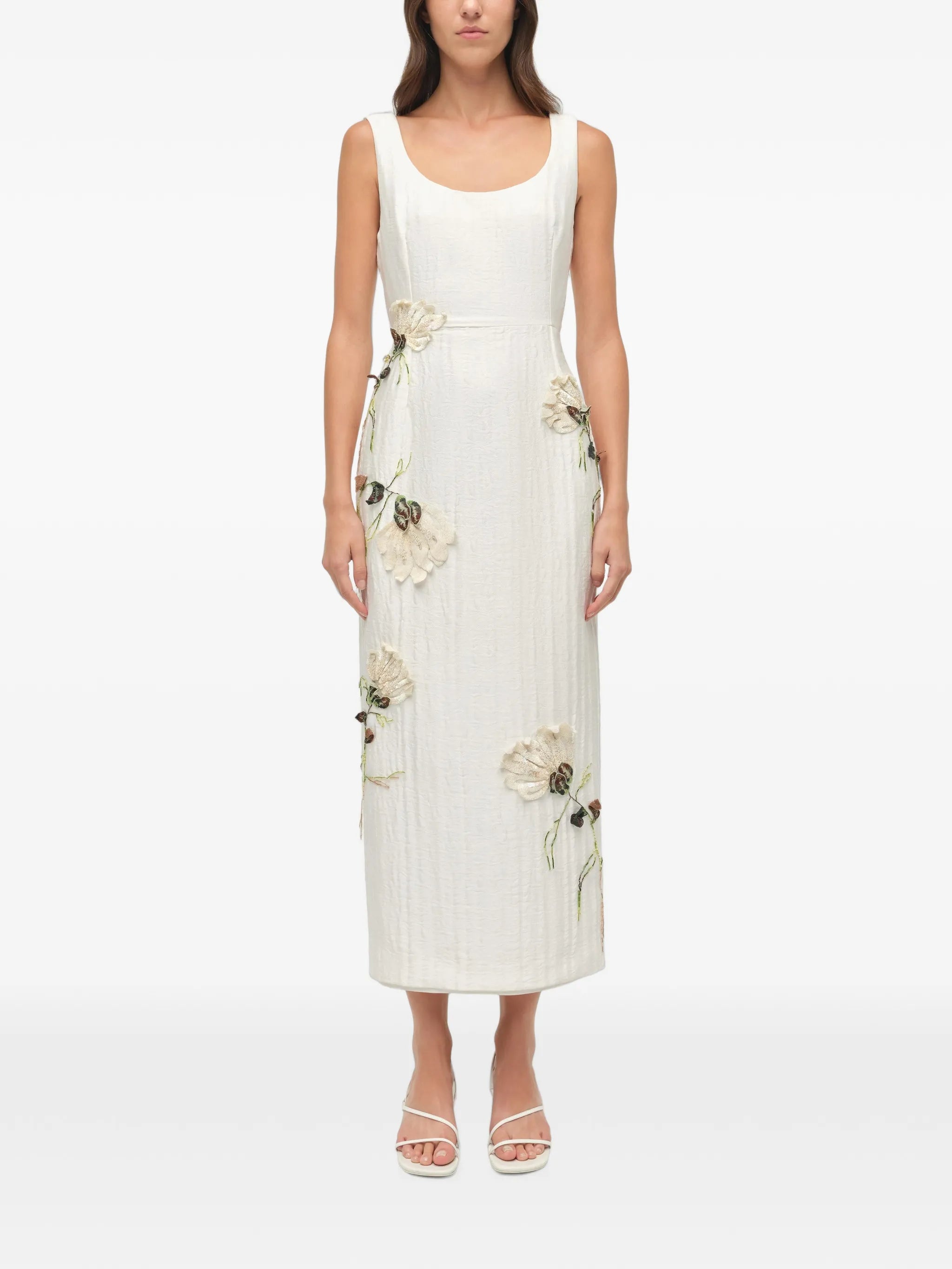 Lilibeth floral jacquard midi dress