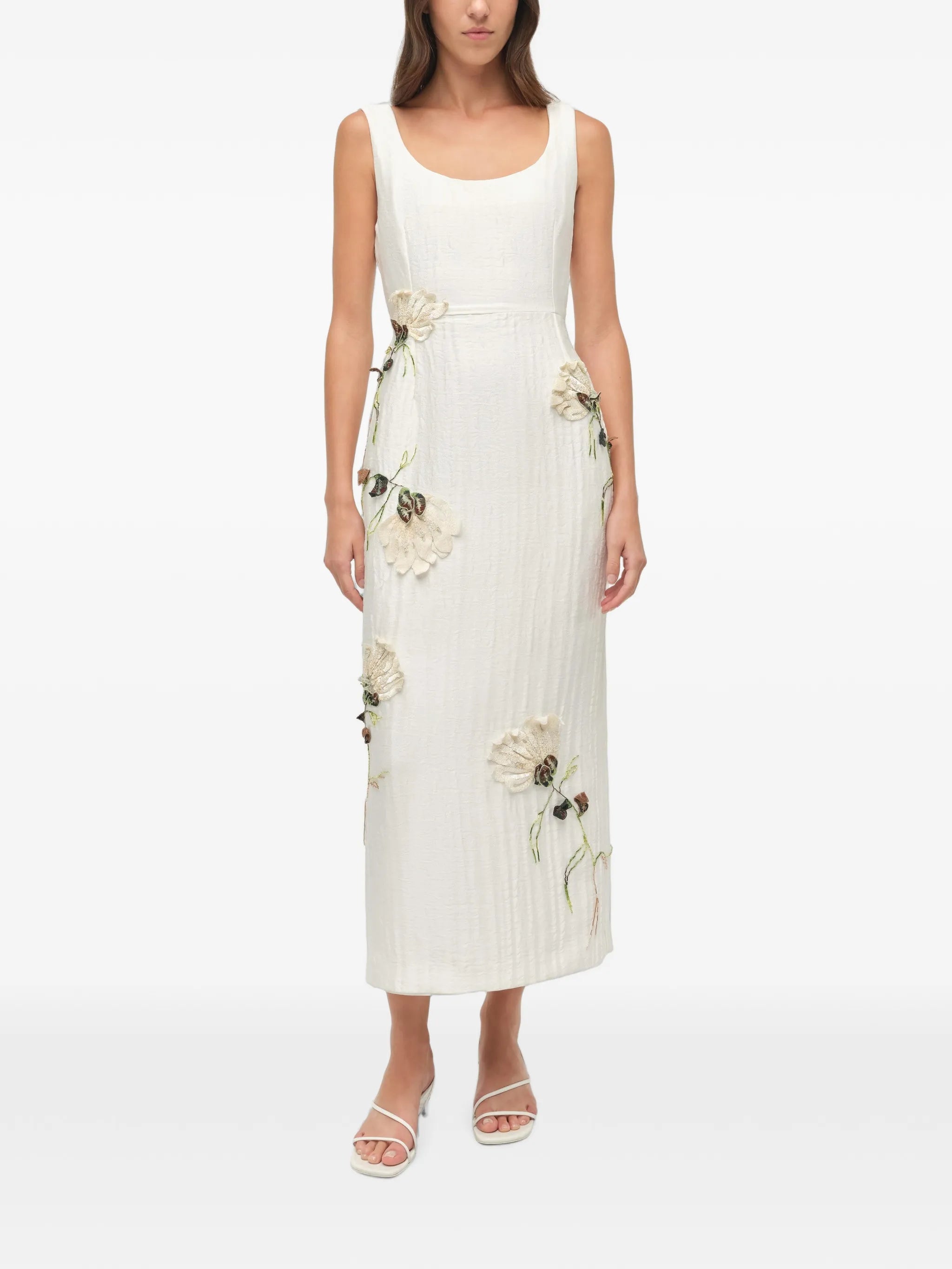 Lilibeth floral jacquard midi dress