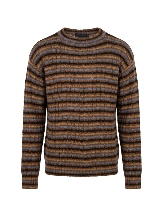 Shetland wool boat-neck sweater
