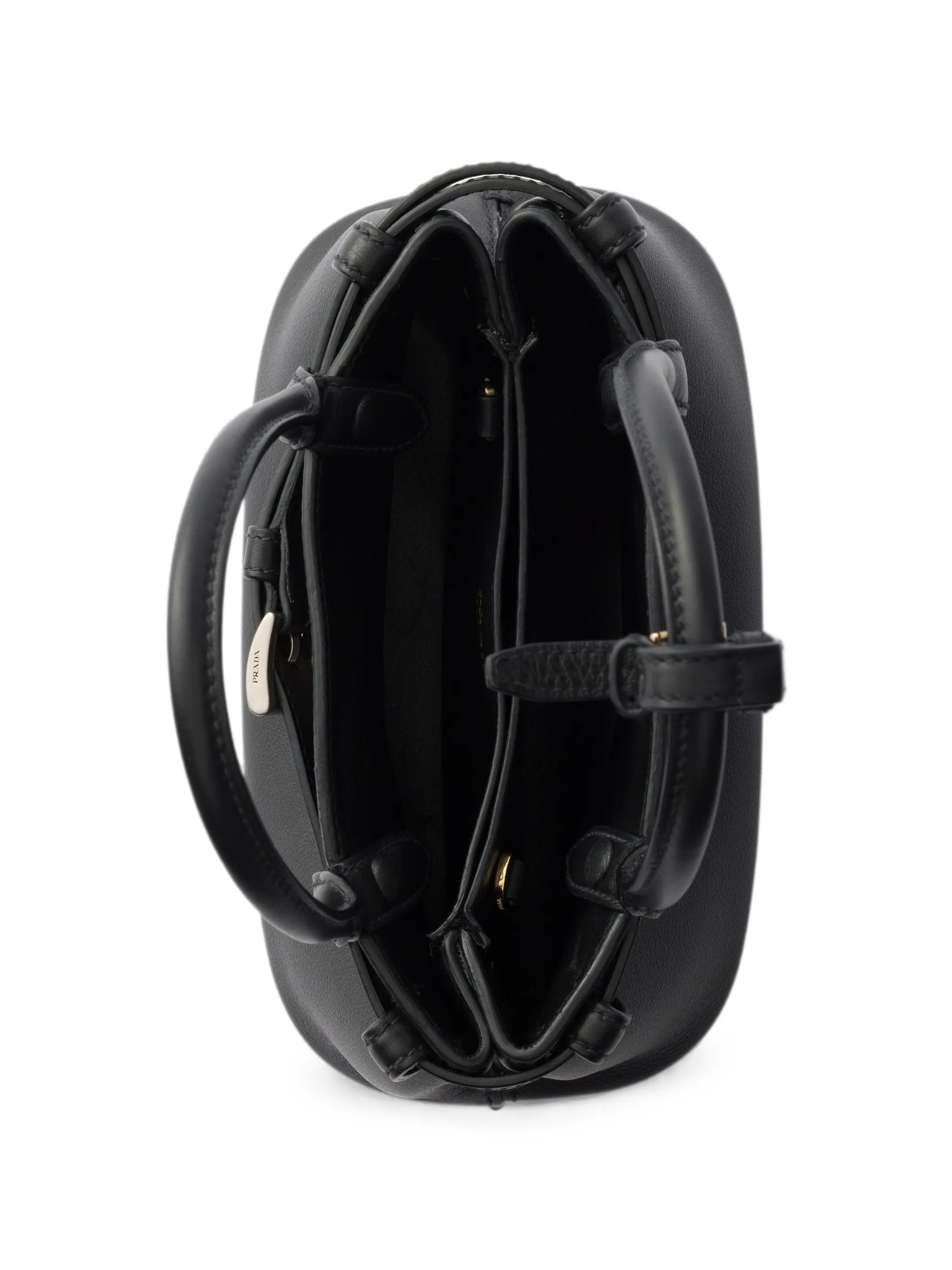 small buckle-detail leather shoulder bag