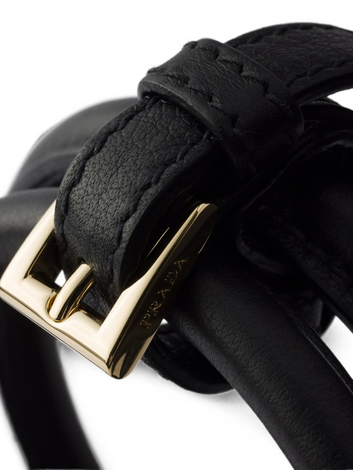 small buckle-detail leather shoulder bag