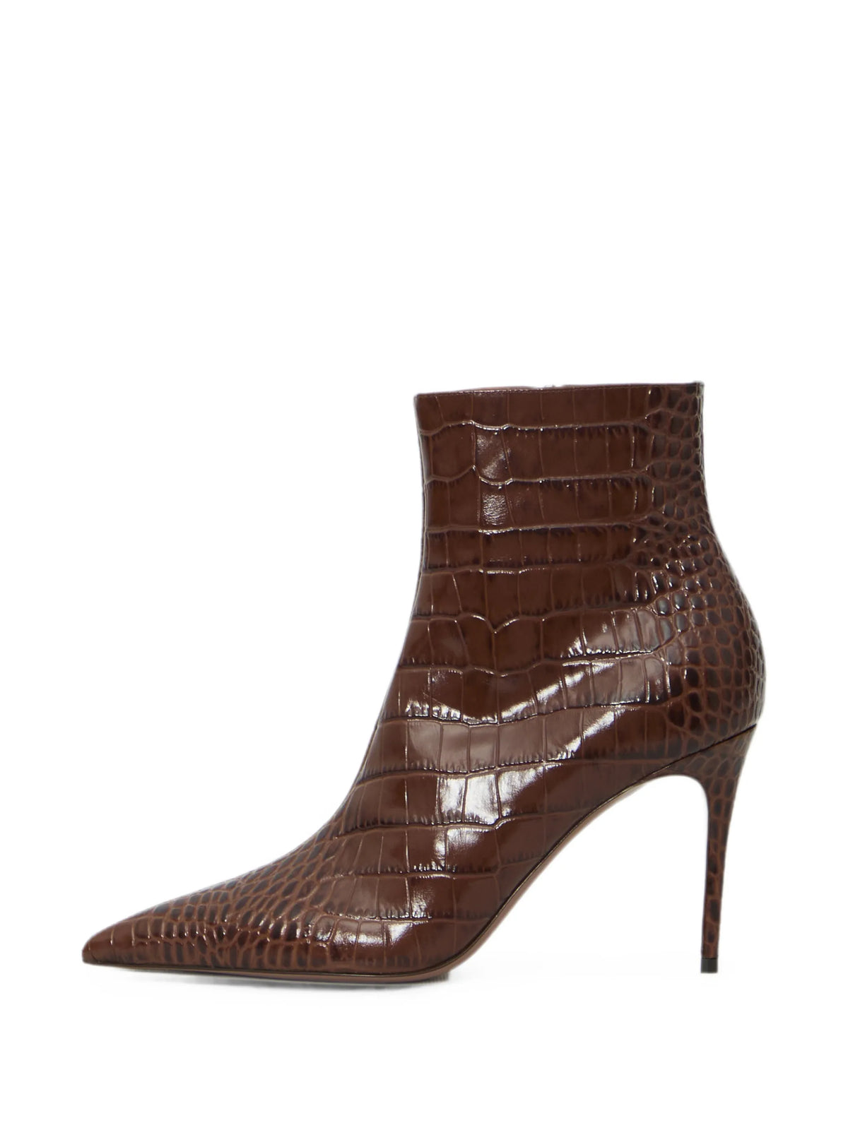 Vera 85 crocodile-print ankle boots