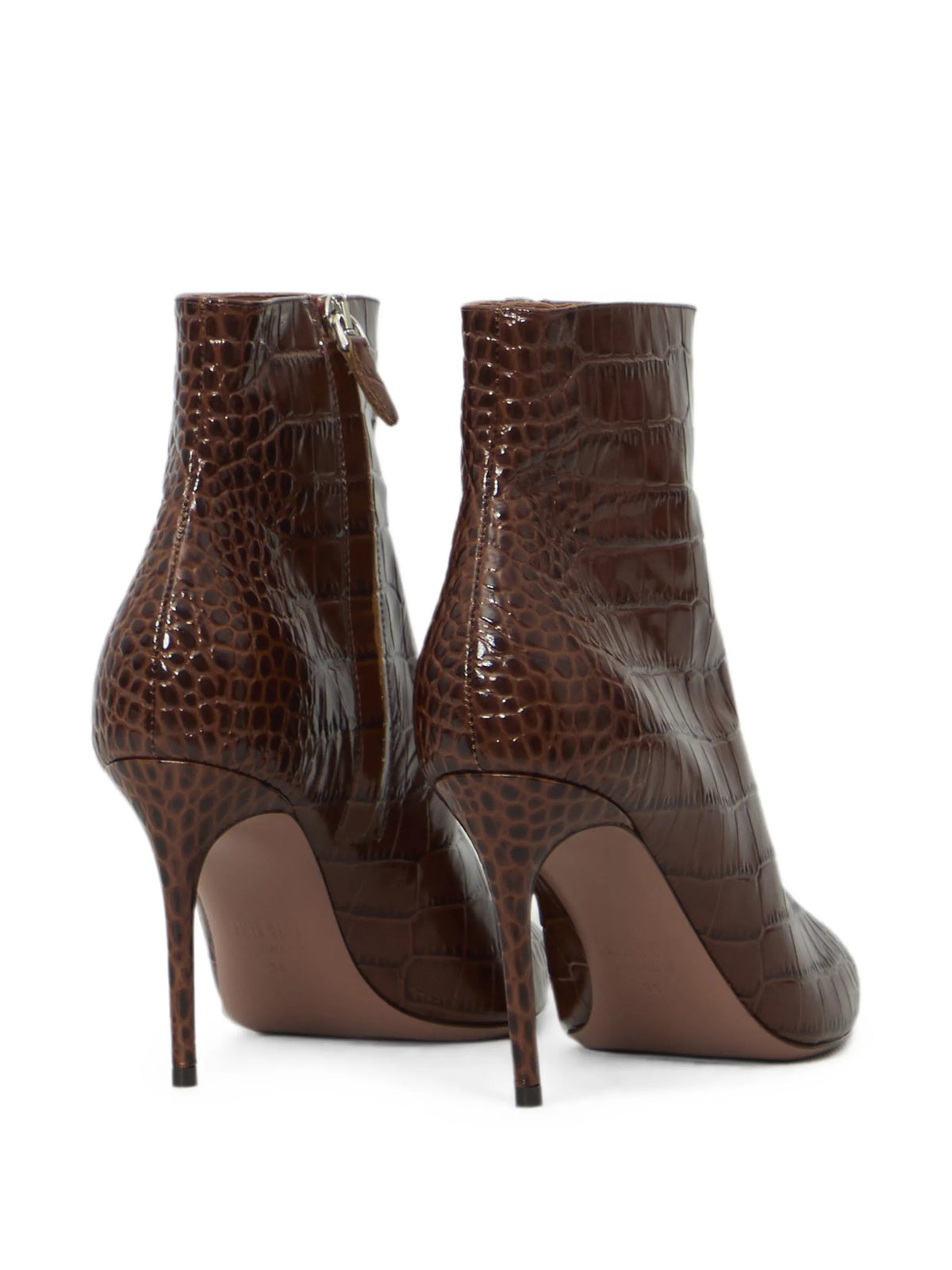 Vera 85 crocodile-print ankle boots