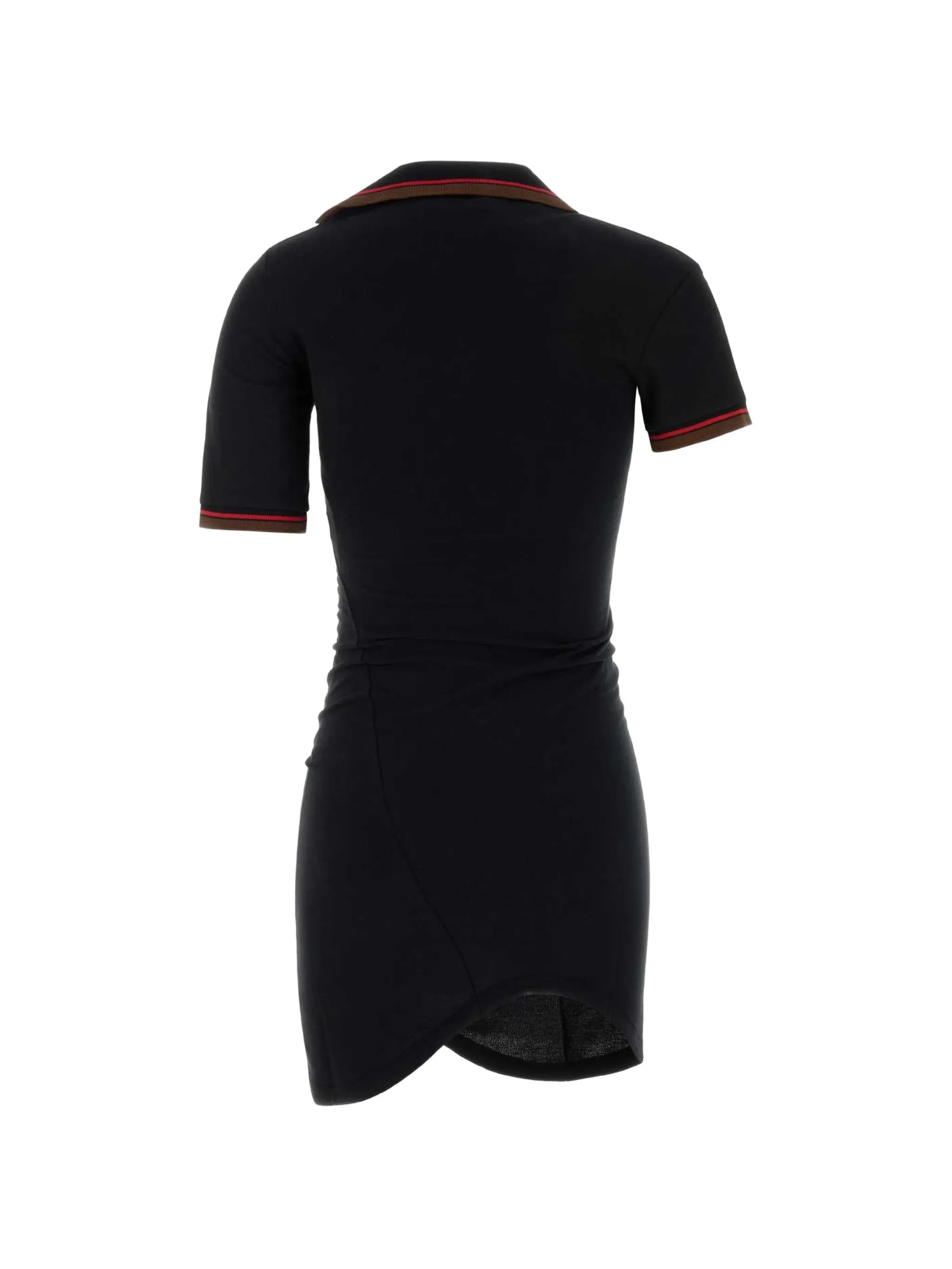 Glory cotton asymmetric polo dress