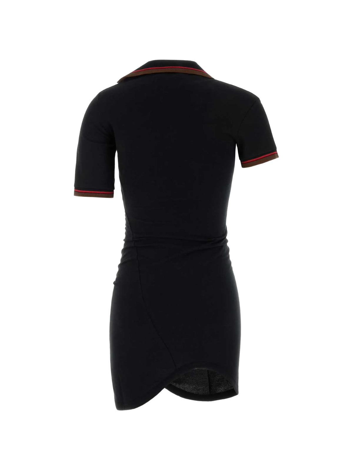 Glory cotton asymmetric polo dress