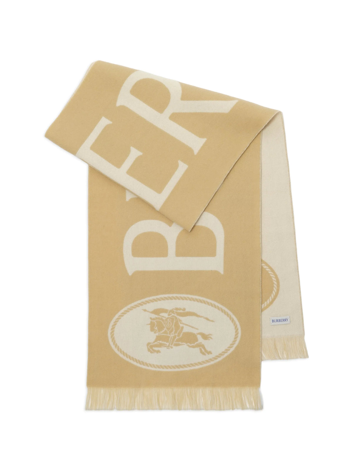 logo wool scarf