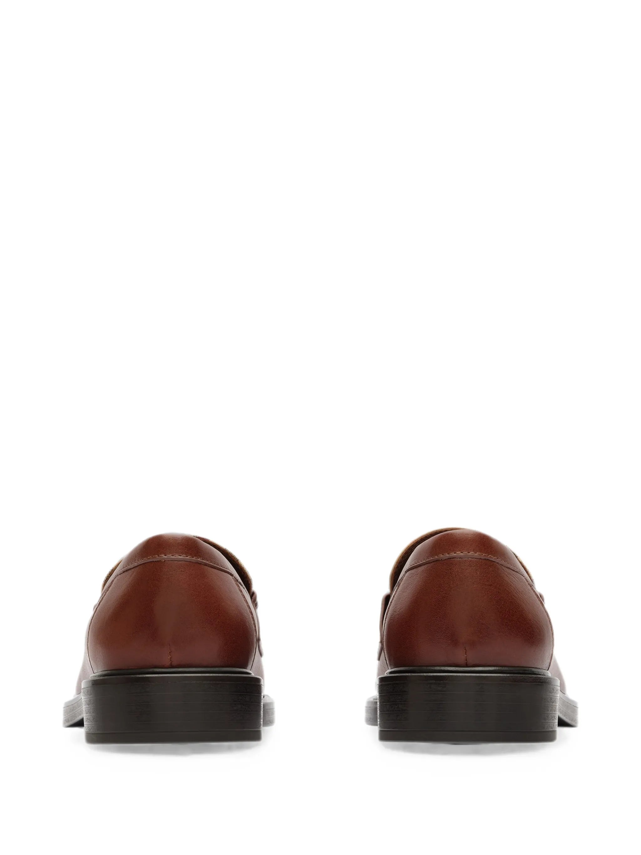 leather Pembroke loafers