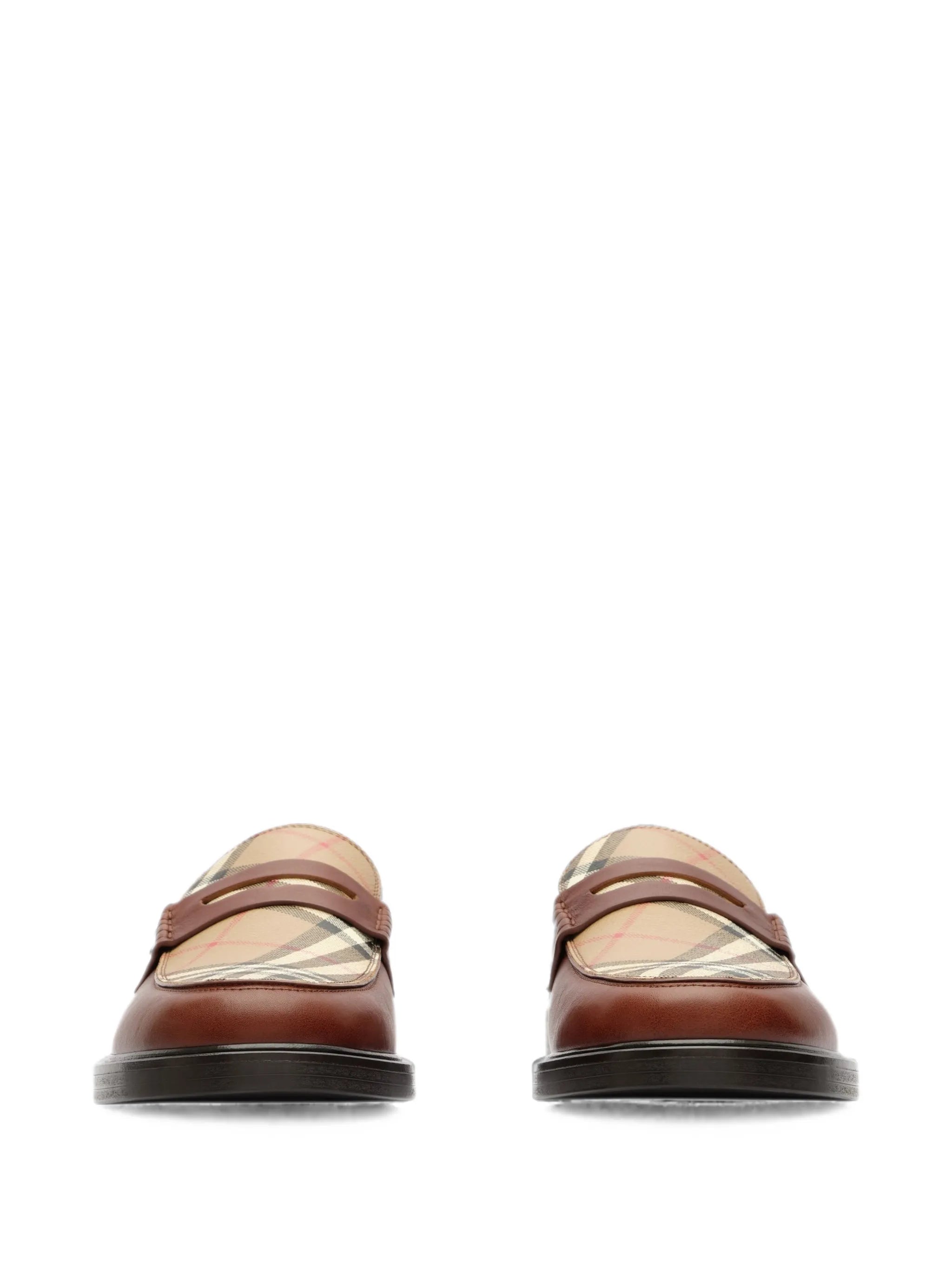 leather Pembroke loafers