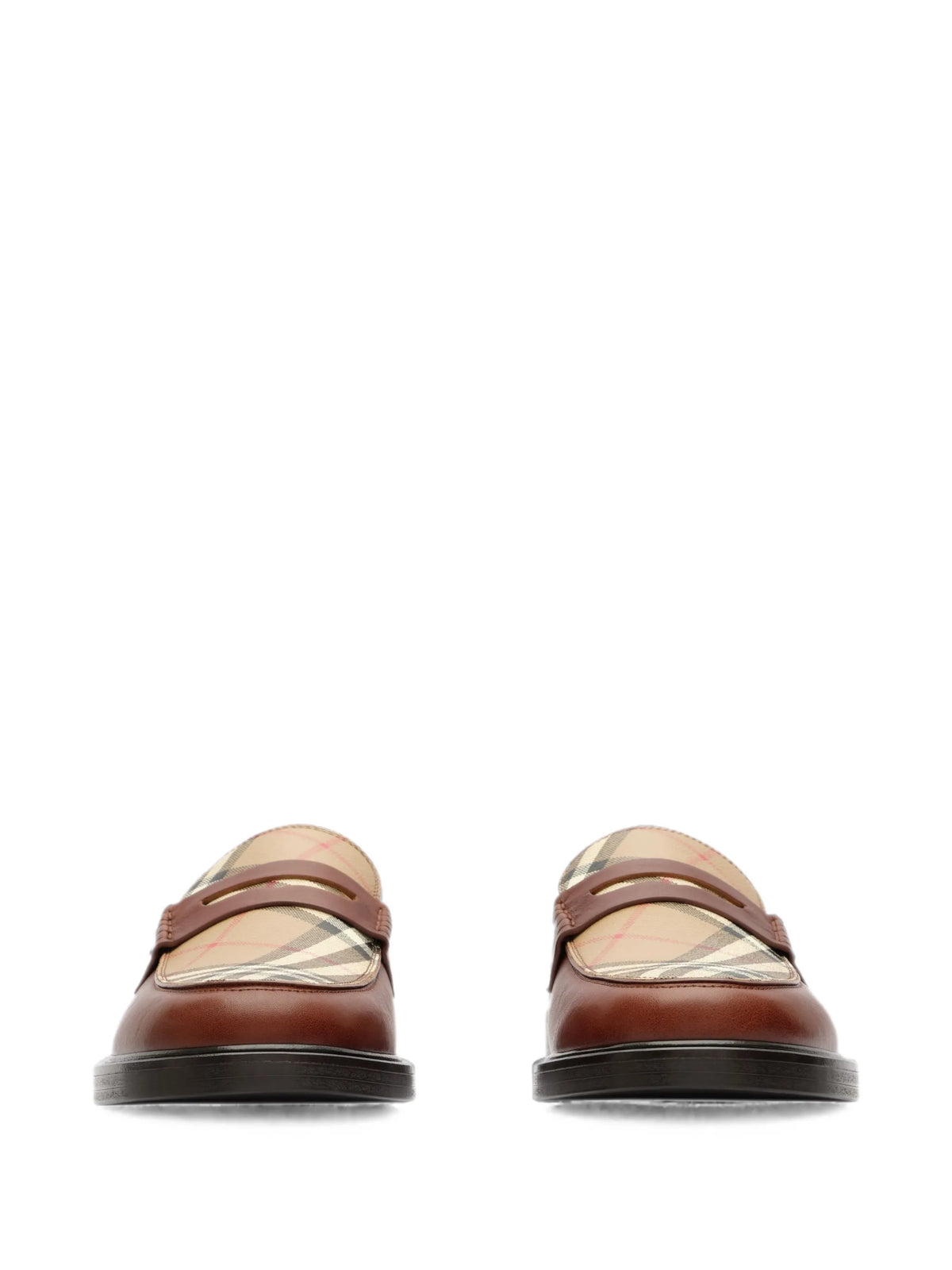 leather Pembroke loafers