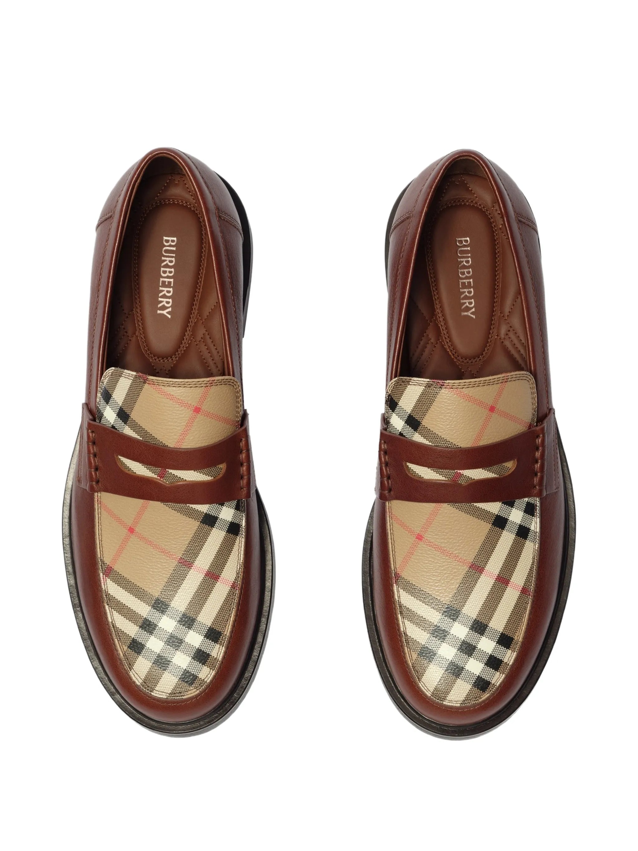 leather Pembroke loafers