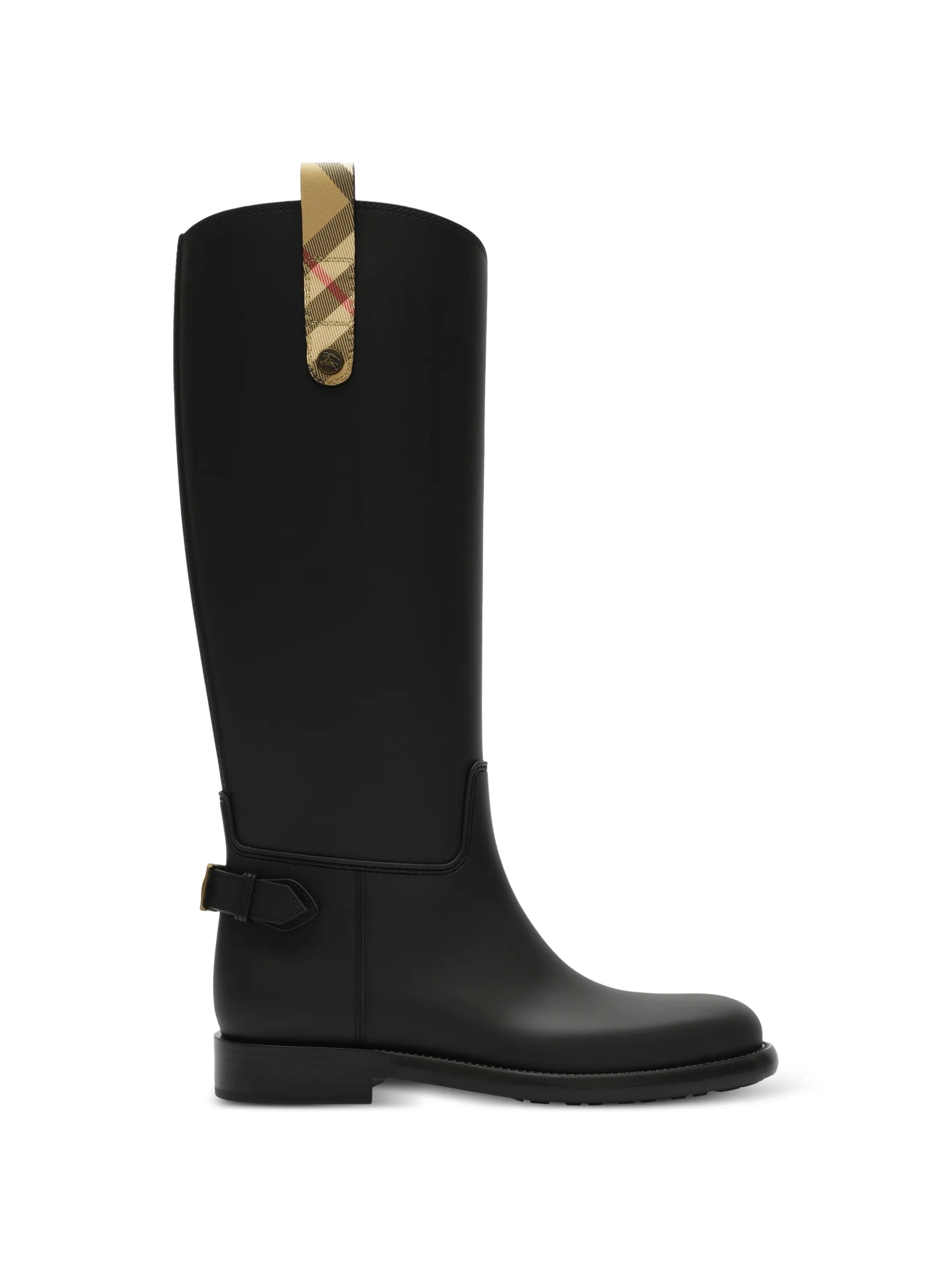 Cavalier Check-detail boots