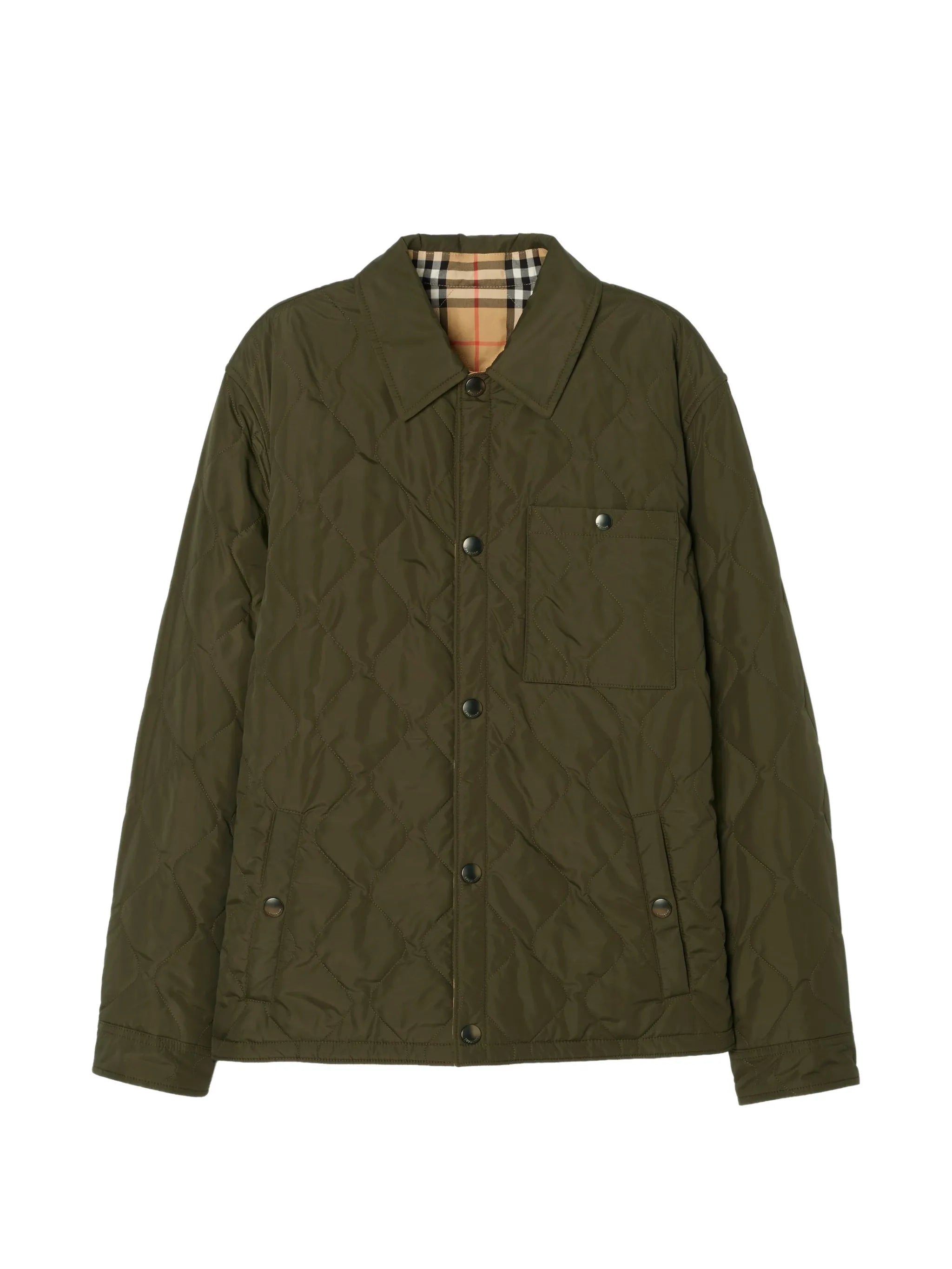 reversible quilted nylon Brighton overshirt