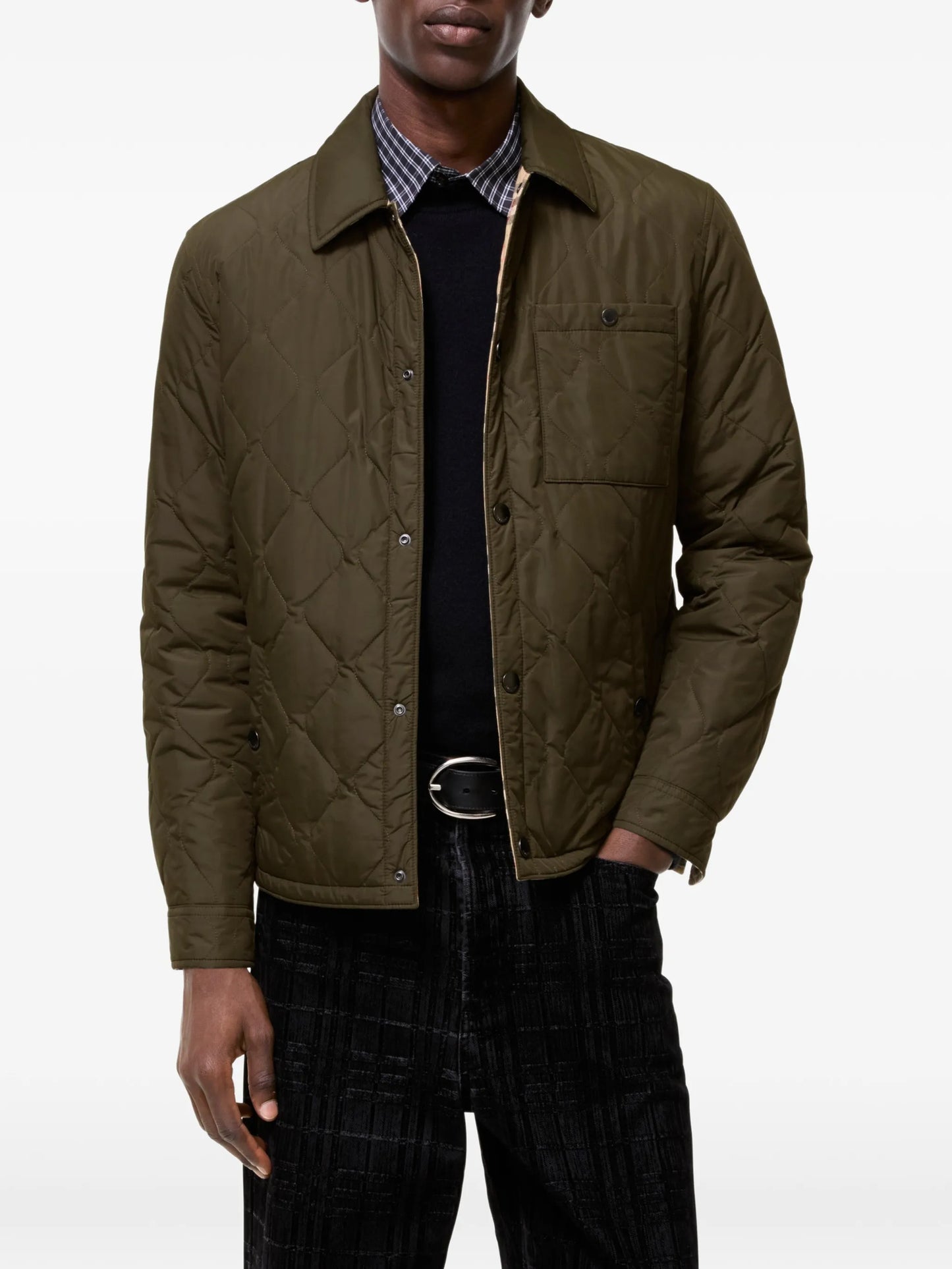 reversible quilted nylon Brighton overshirt