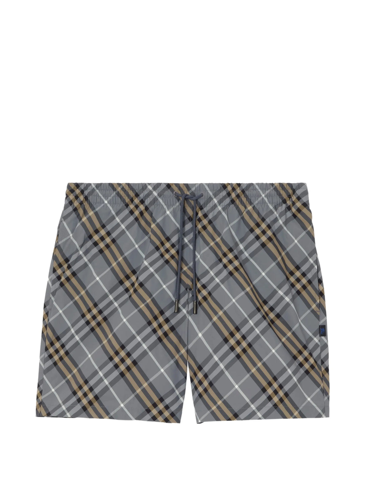 check swim shorts