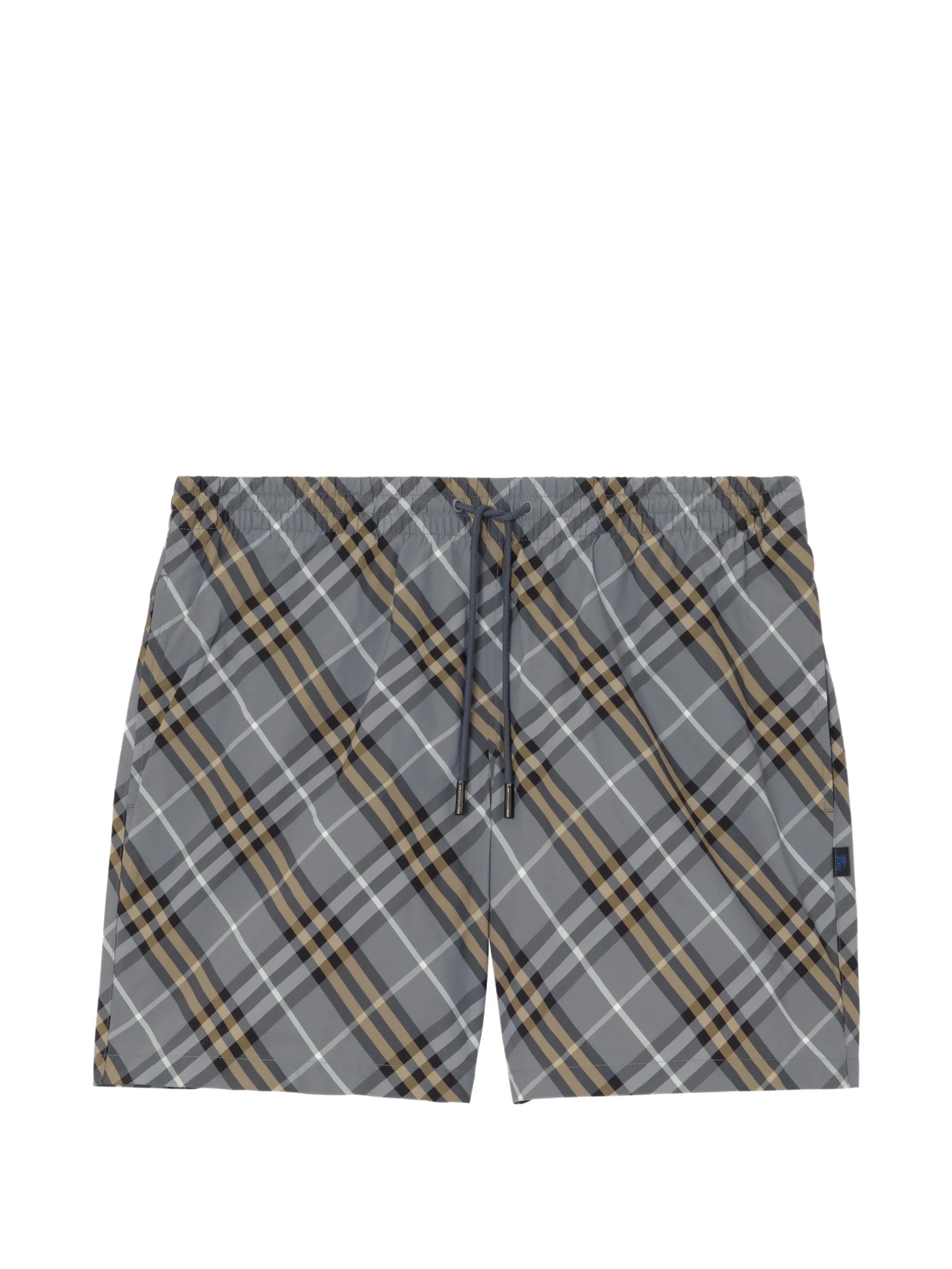 check swim shorts