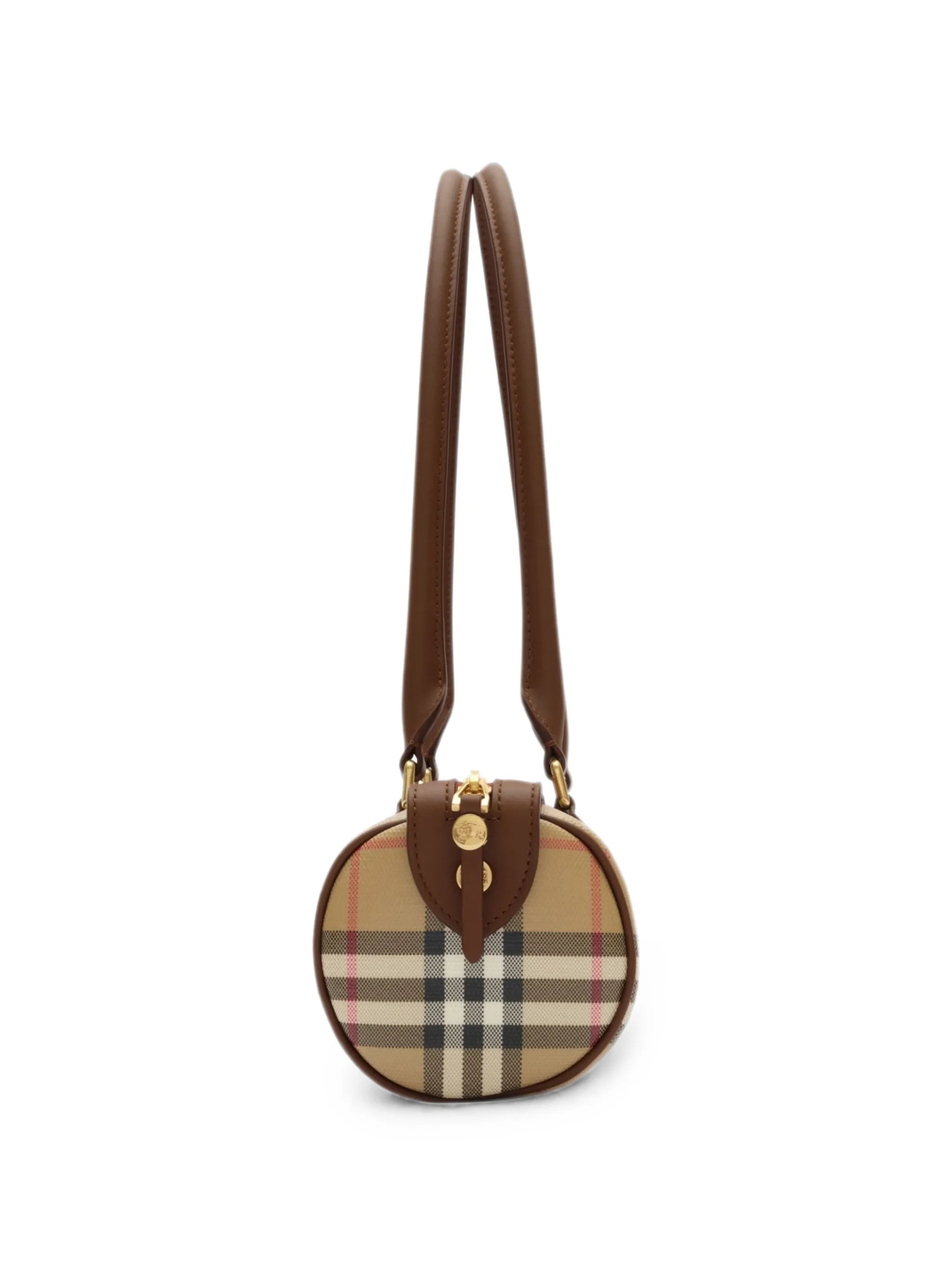mini Check barrel bag